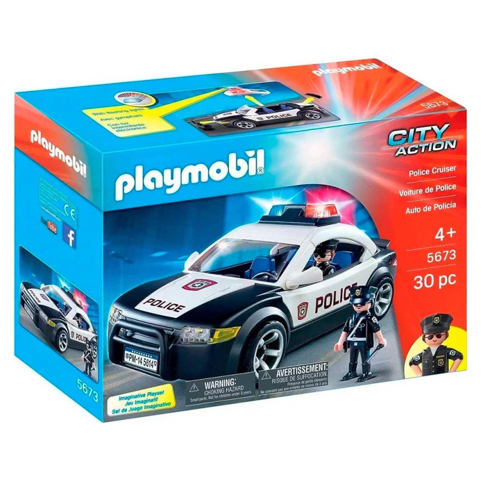 Juego Playmobil Patrullero Policial con Figuras y Accesorios