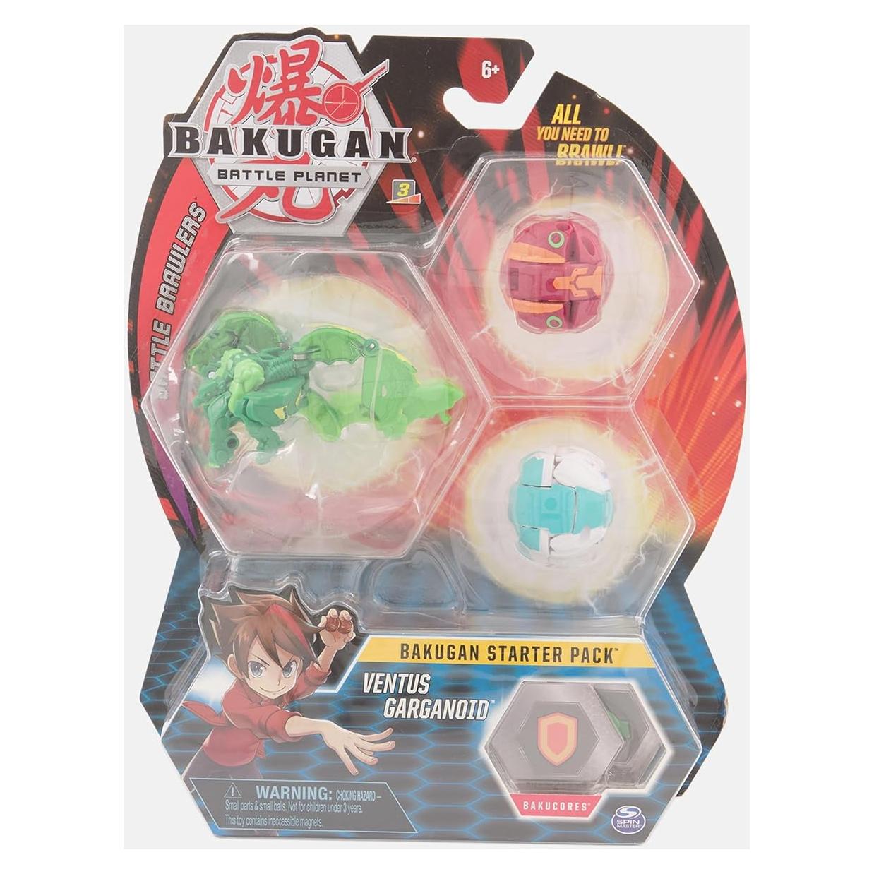 Paquete de Inicio Bakugan 3-Pack Ultra Ventus 6+