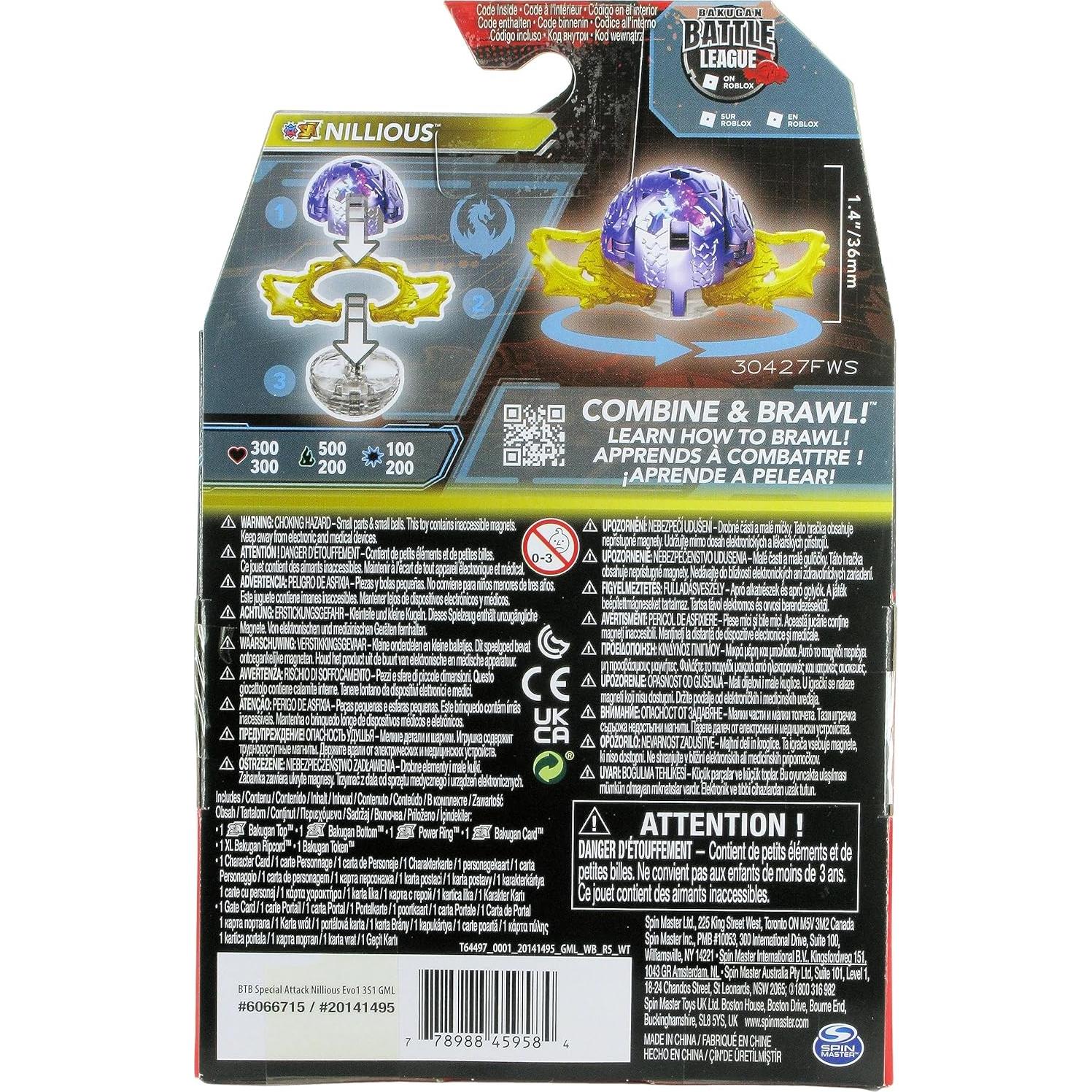Bakugan 3.0 Spin Master Nillious Ataque Especial 2023