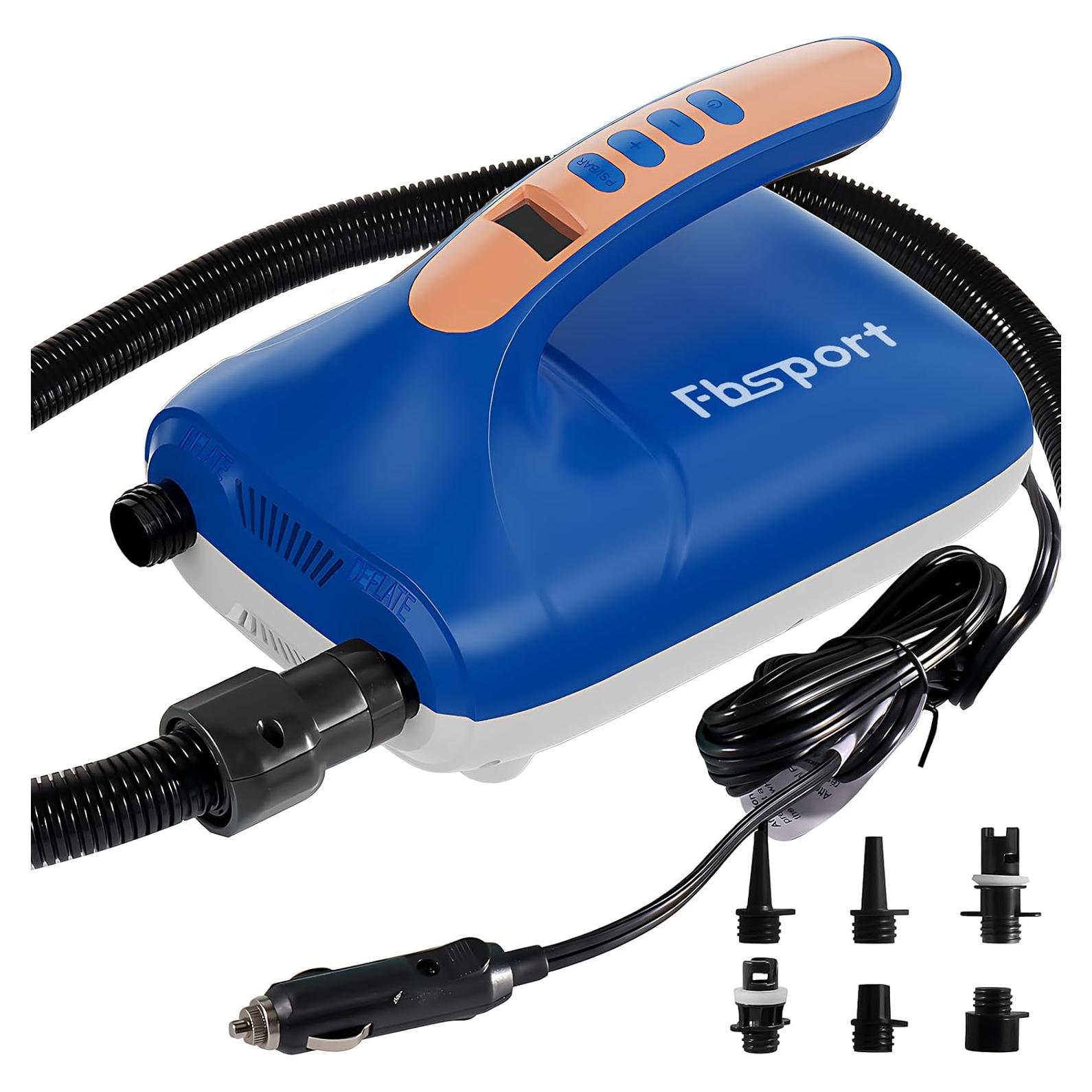 FBSPORT Bomba Eléctrica 20PSI para Paddleboard y Colchonetas