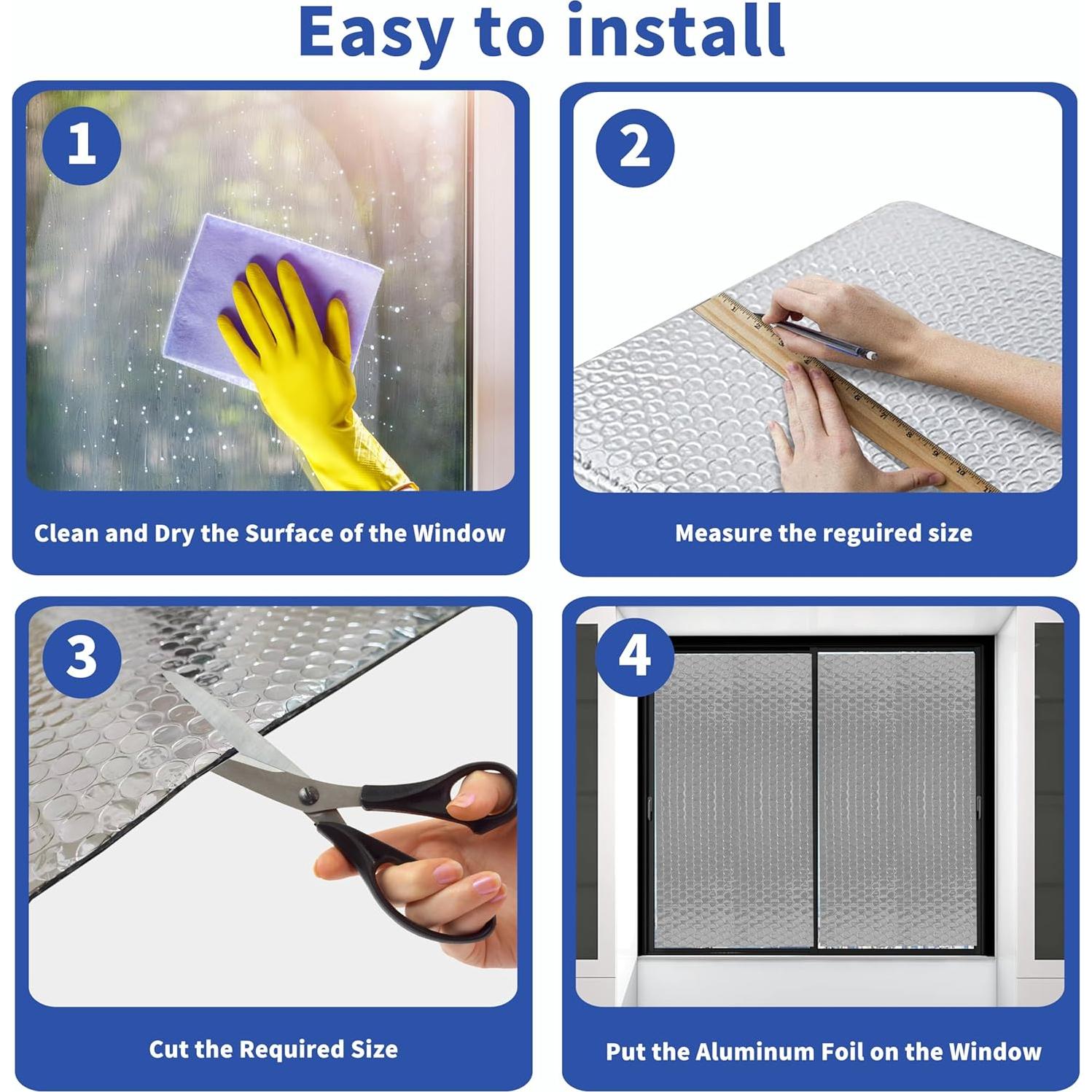 Aislamiento Reflectante Toldear 60 cm x 3.05 m para Ventanas