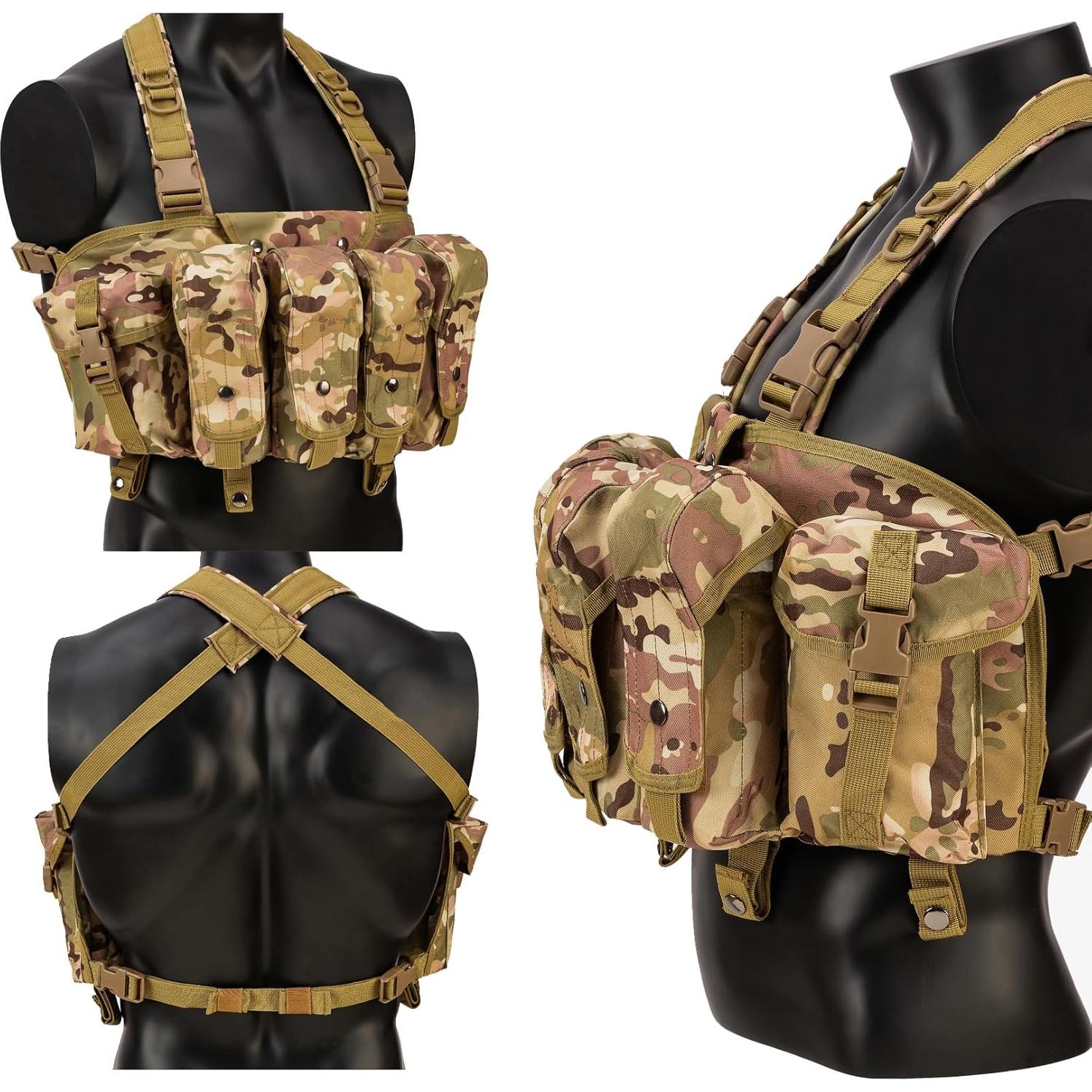 Arnés Táctico Ajustable HRTACPAG para Airsoft y Caza