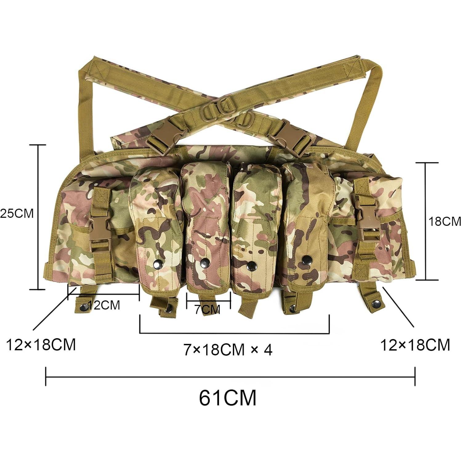 Arnés Táctico Ajustable HRTACPAG para Airsoft y Caza