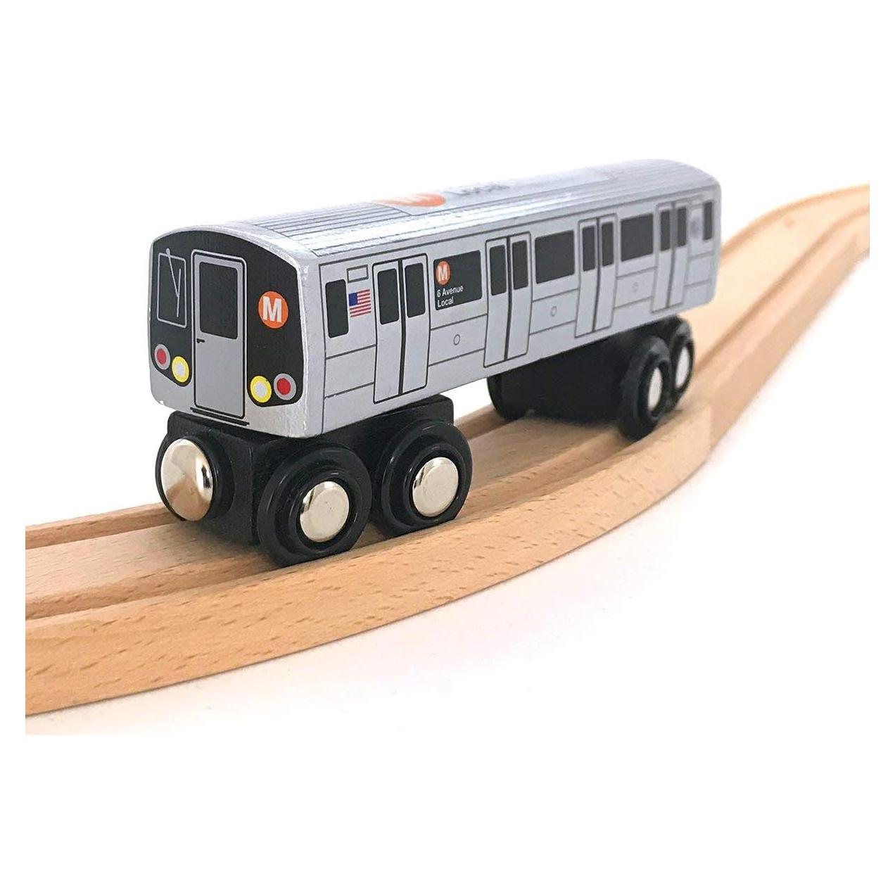 Tren de Madera Munipals Metro Nueva York M Local 6 Avenida