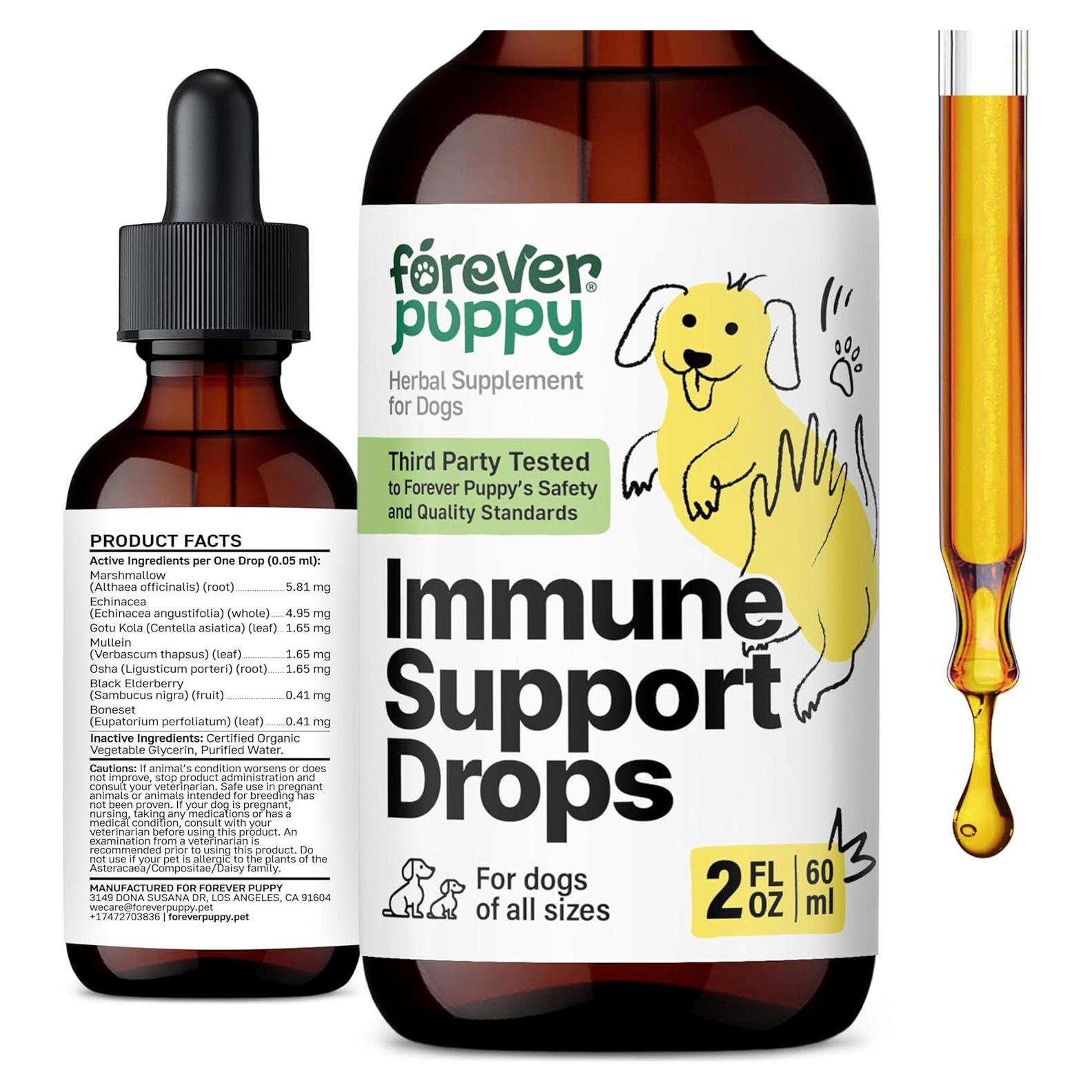 Gotas Inmunes para Perros Forever Puppy 59 ml - Soporte Inmunológico