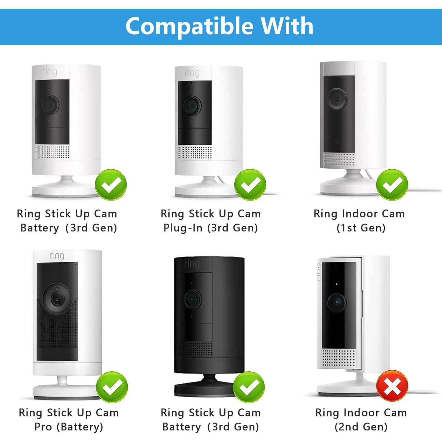 Soporte de Pared para Cámara Ring Gresur, Ajustable 360° Negro