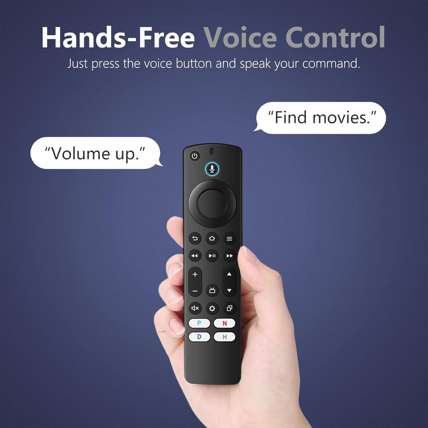 Control Remoto Reemplazo IDGPUW para Smart TV Insignia y Toshiba