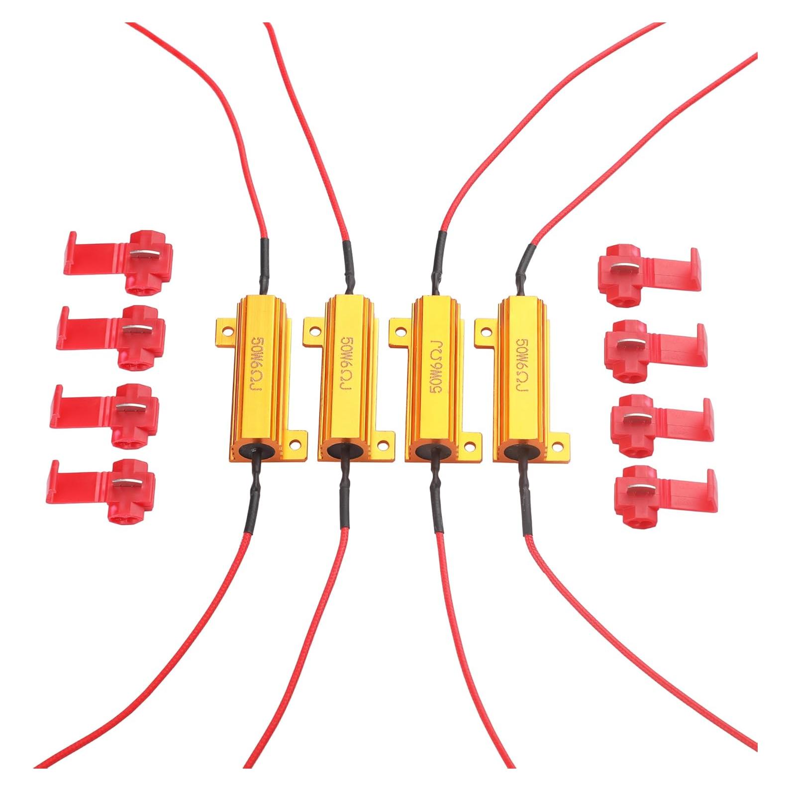 Resistencias de Carga Aaron 4Pcs 50W 6ohm para LED