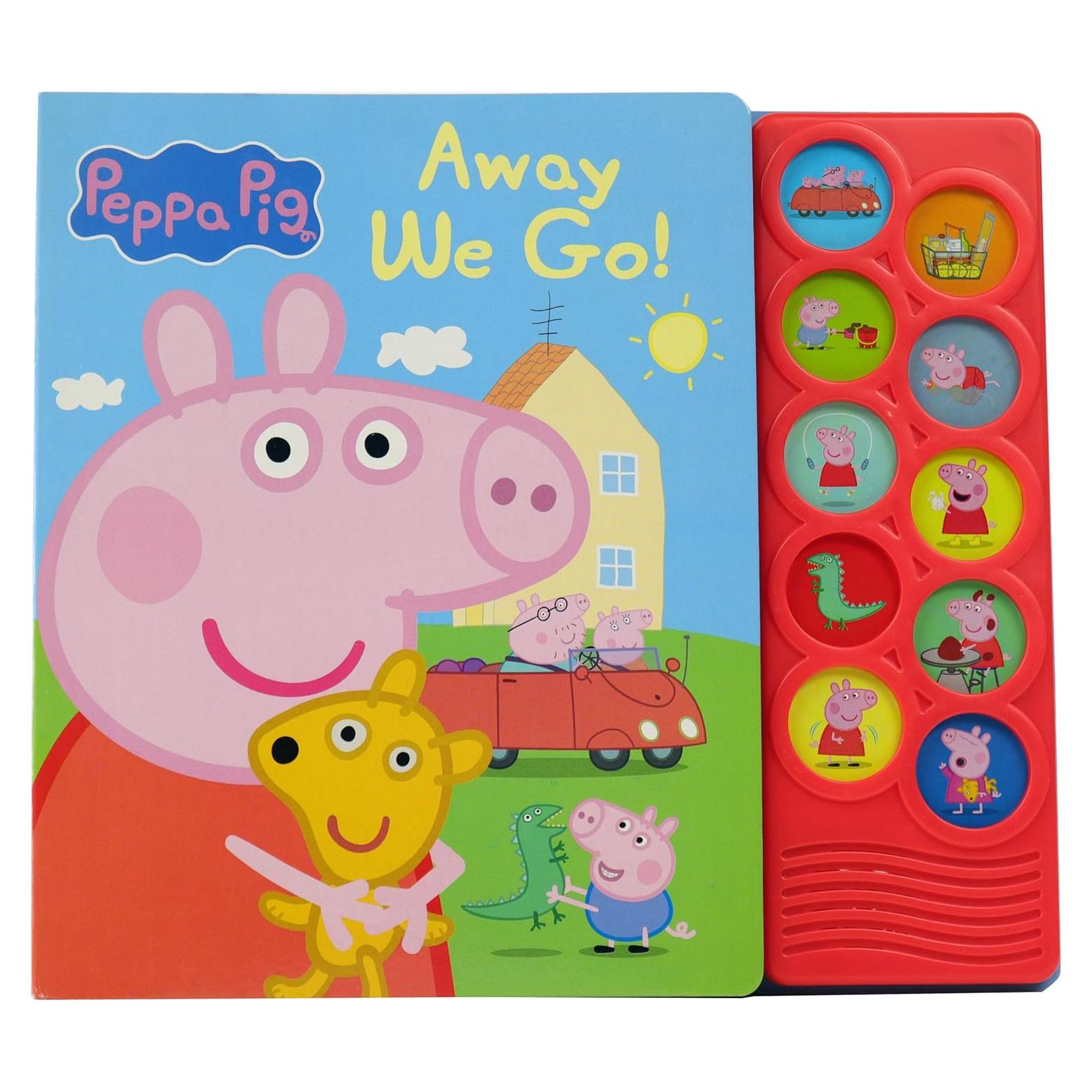 Peppa Pig - Away We Go 10-Button Sound Book - PI Kids (Play-A-Sound)