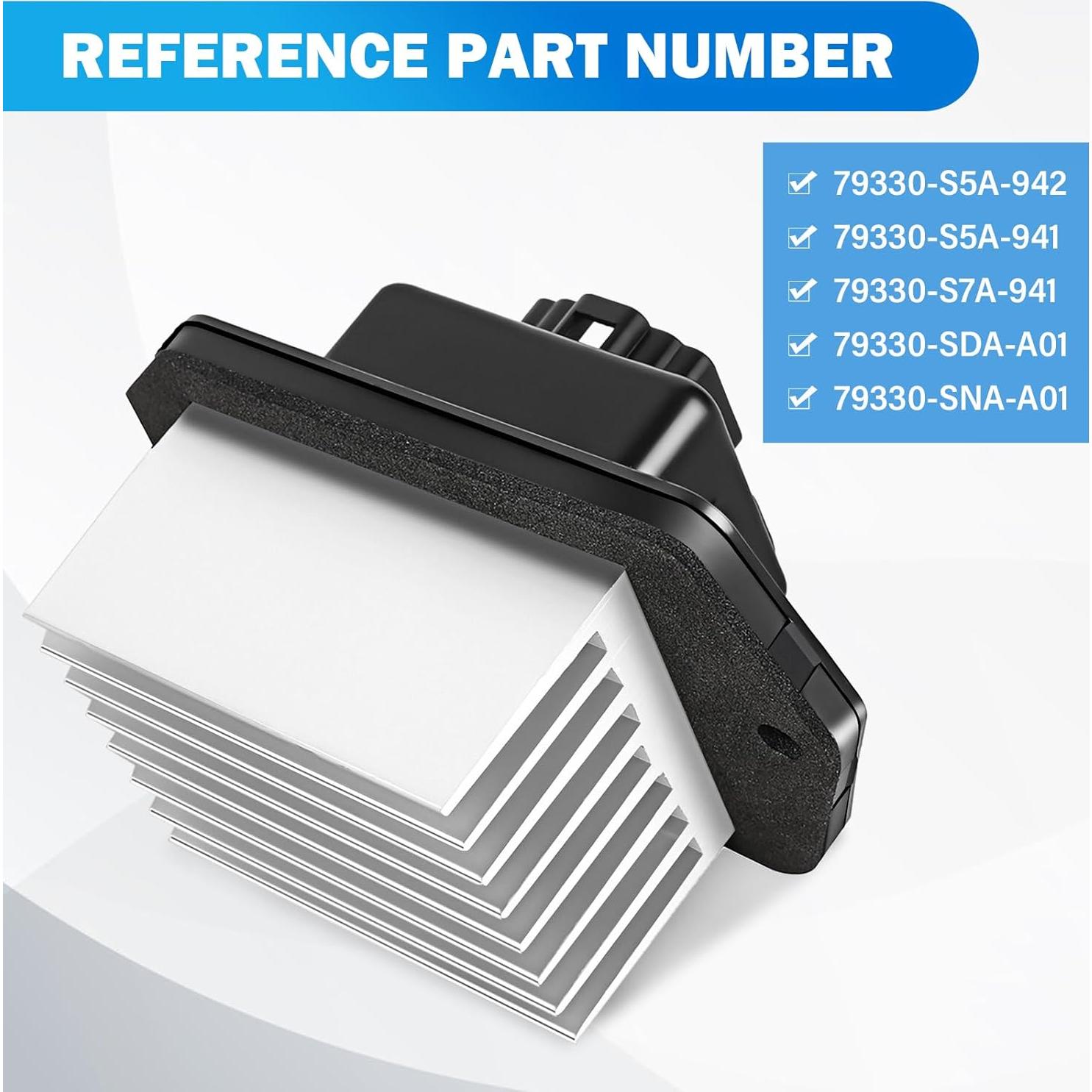 Resistor de Motor de Ventilador HVAC Yikesai 79330-S5A-942