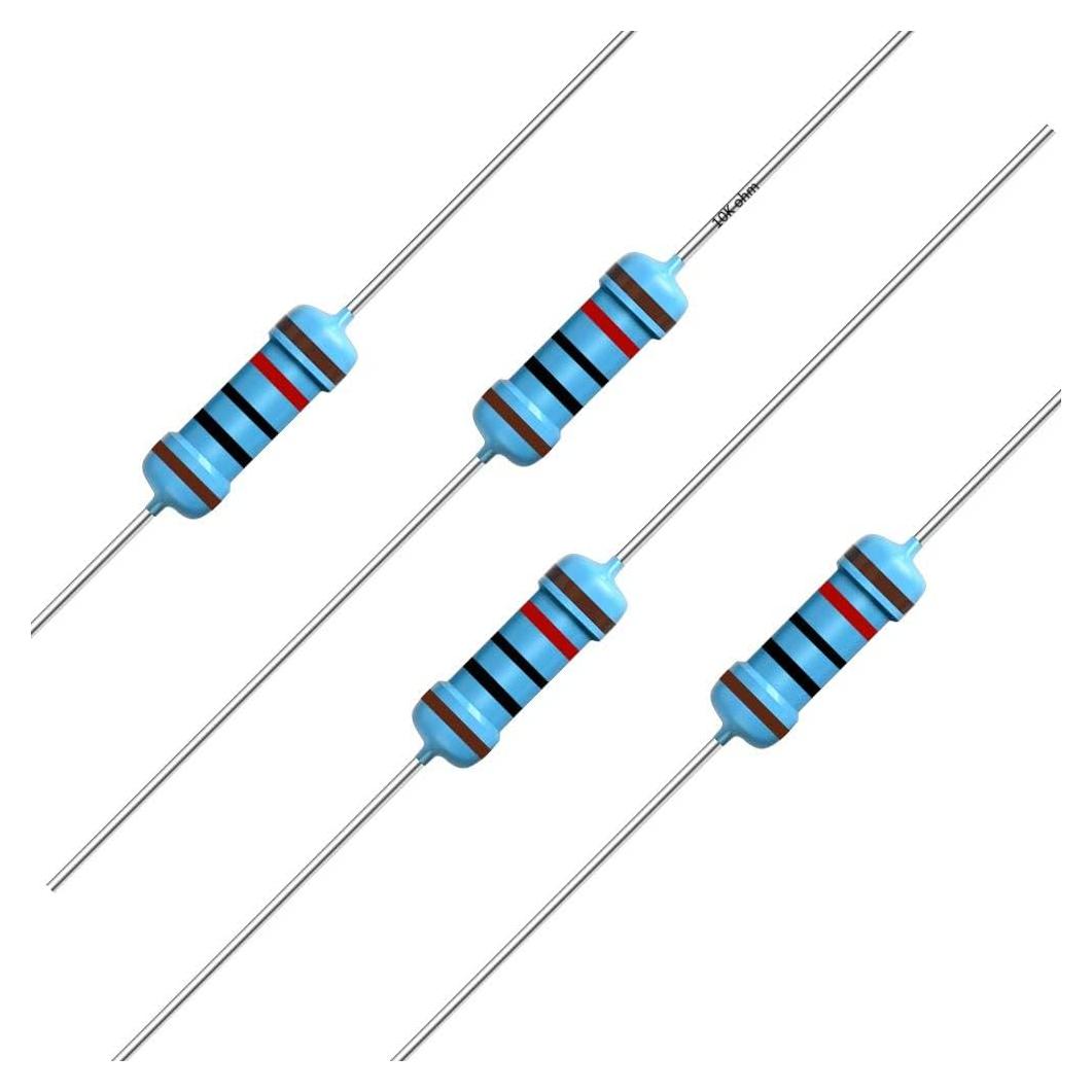 Resistores de Película Metálica 10K Ohm 40 PCS 1/2W Tolerancia 1%