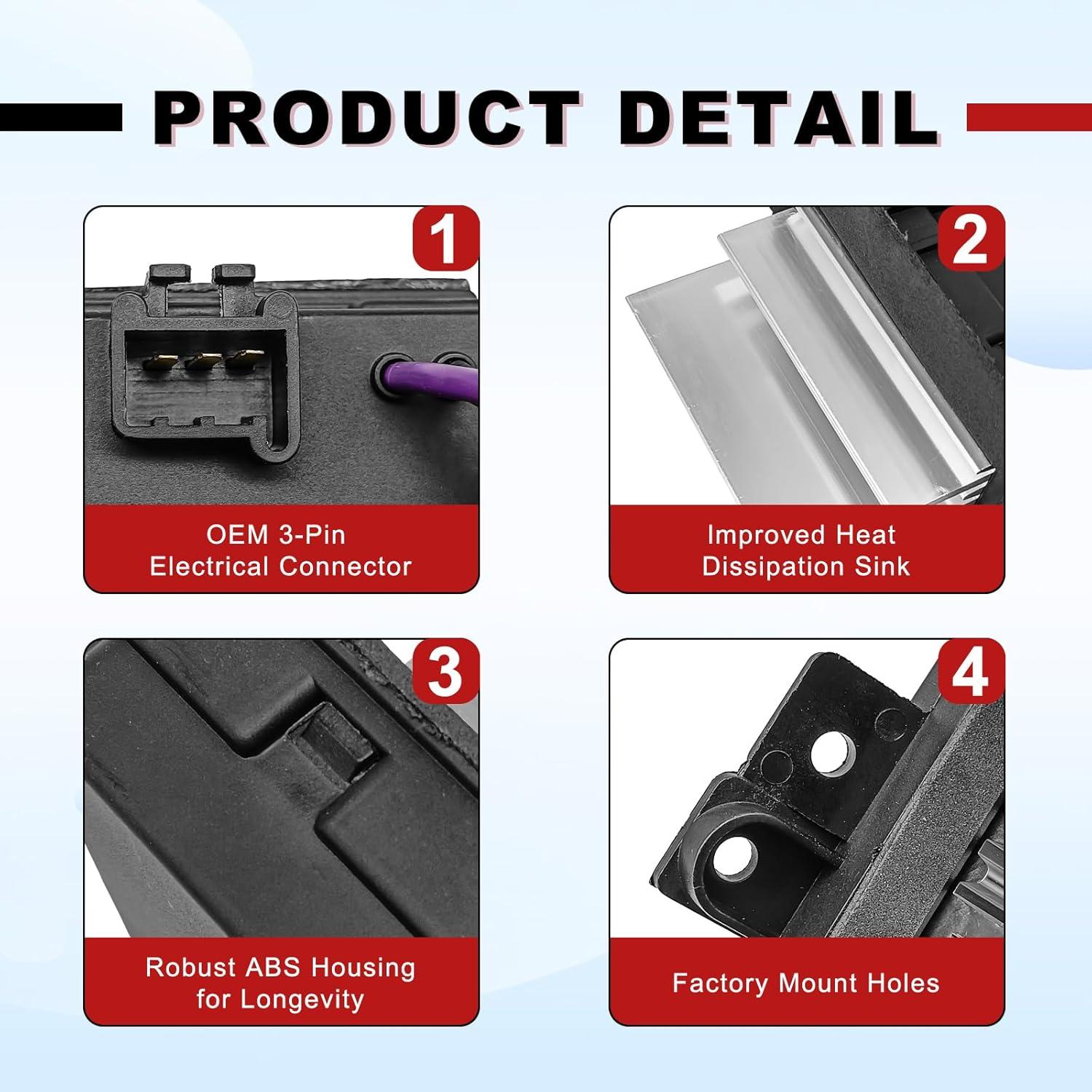 Resistor de Ventilador NOTISH para Chevy Silverado 2003-2006