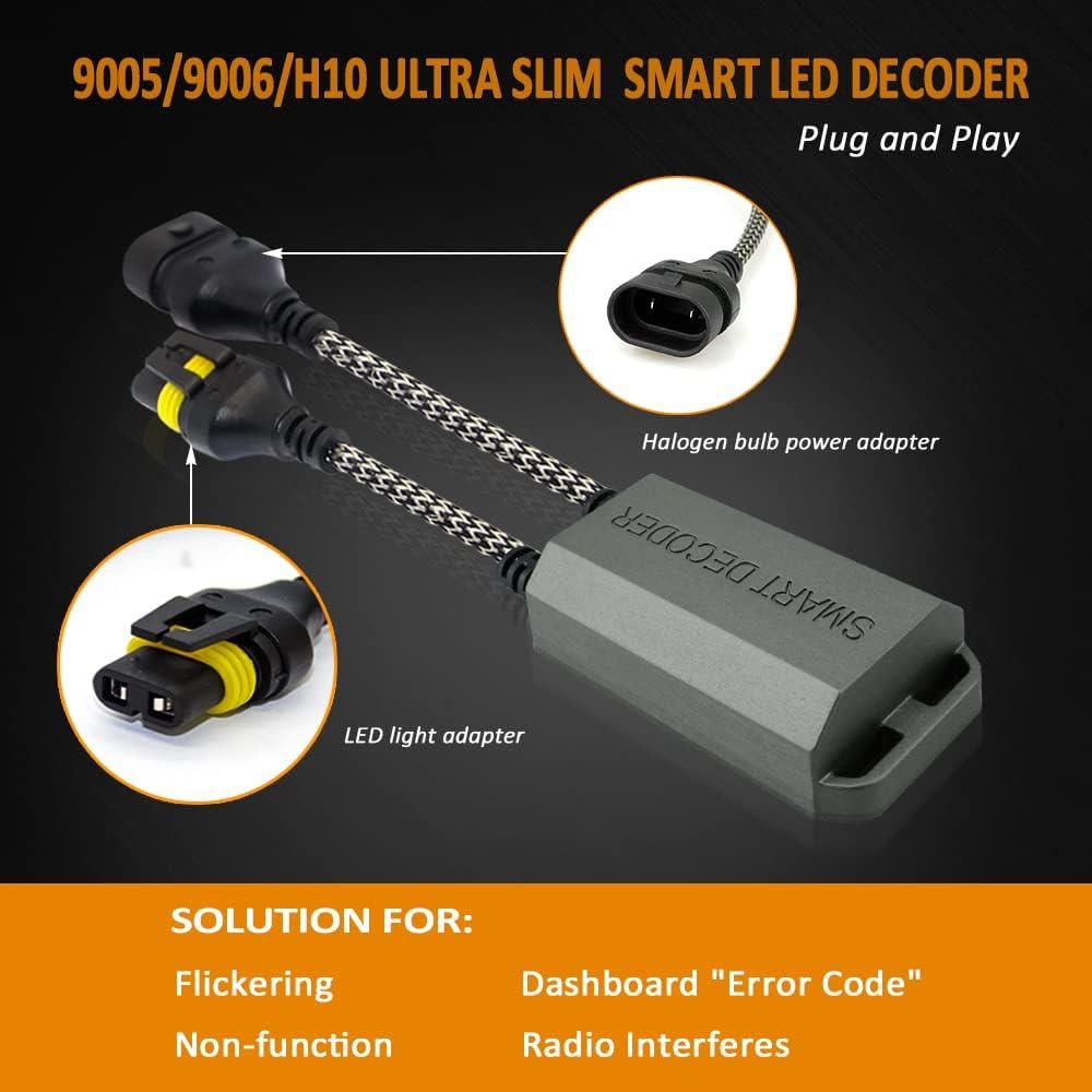 Decodificadores Canbus LED Bestview 9005 9006 H10 - Paquete de 2