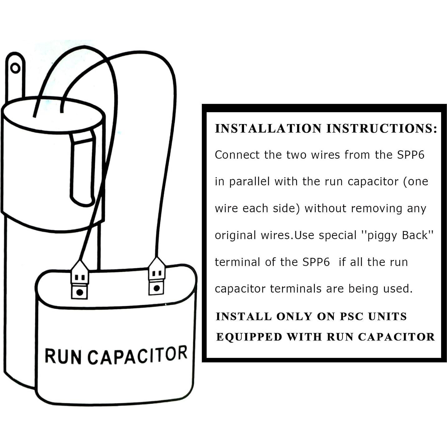 Capacitor de Arranque Duro AMI PARTS SPP6 115V-288VAC 210g