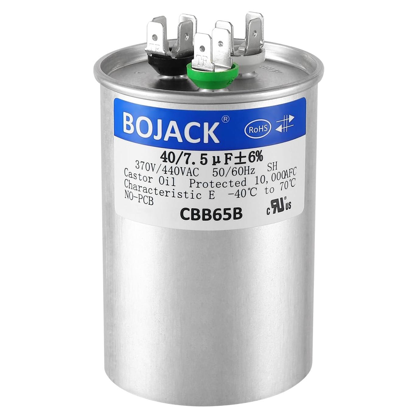 Capacitor de Arranque Dual BOJACK 40+7.5uF 440V CBB65