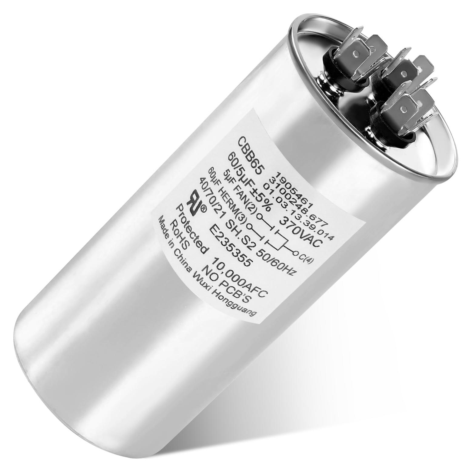 Capacitor de Motor Aire Acondicionado RV Dometic 3312195.000 60/5 MFD