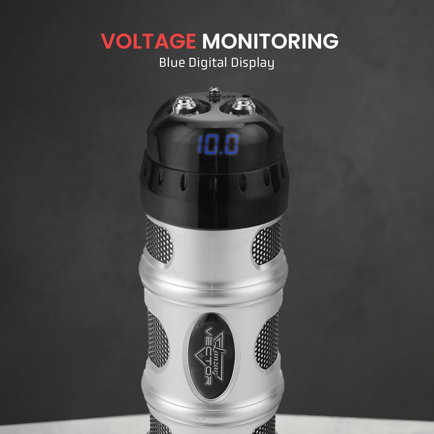 Capacitor Digital 3.3 Farad Sound Around para Auto DC 12-24V