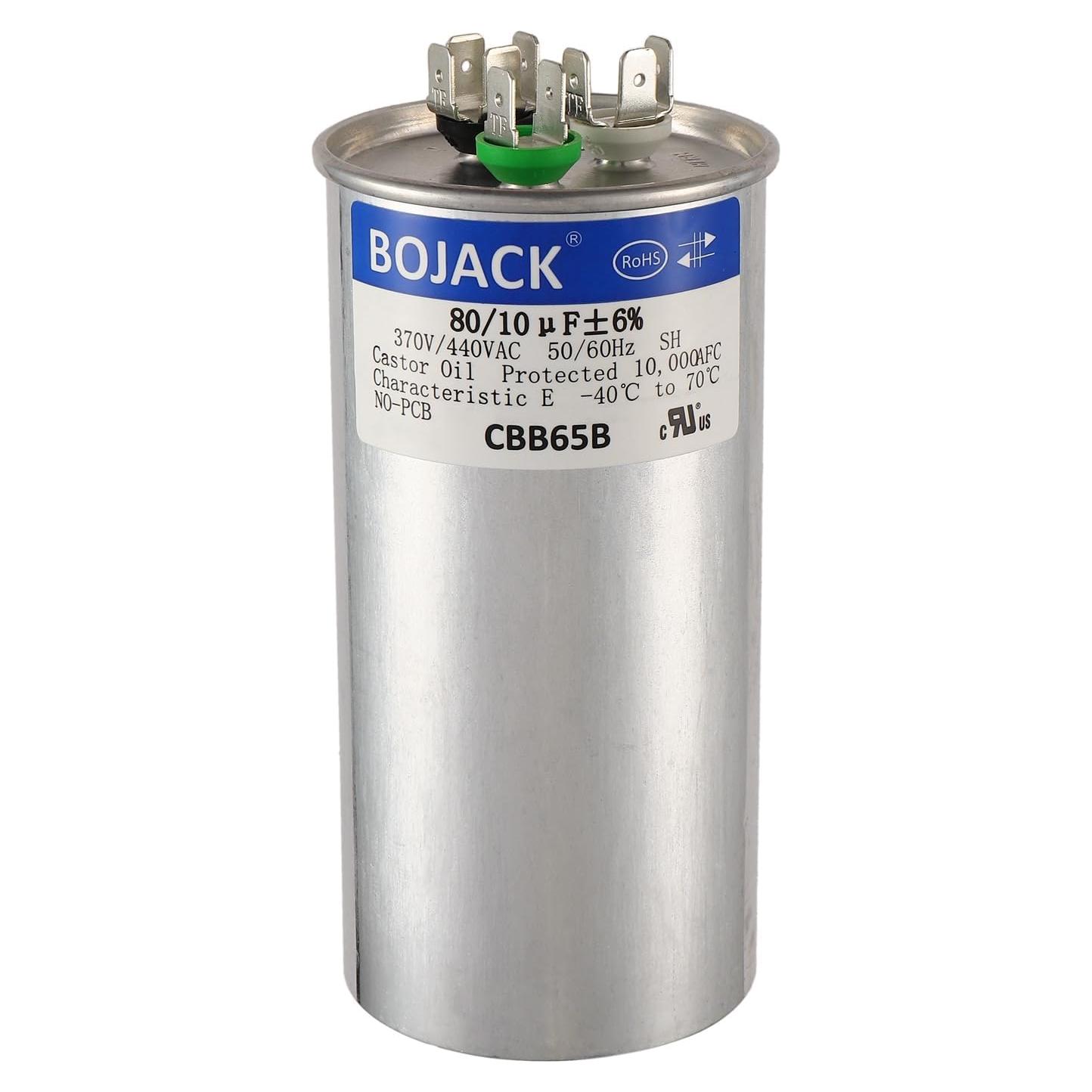 Capacitor de Arranque Dual BOJACK CBB65B 80+10uF 370V/440V