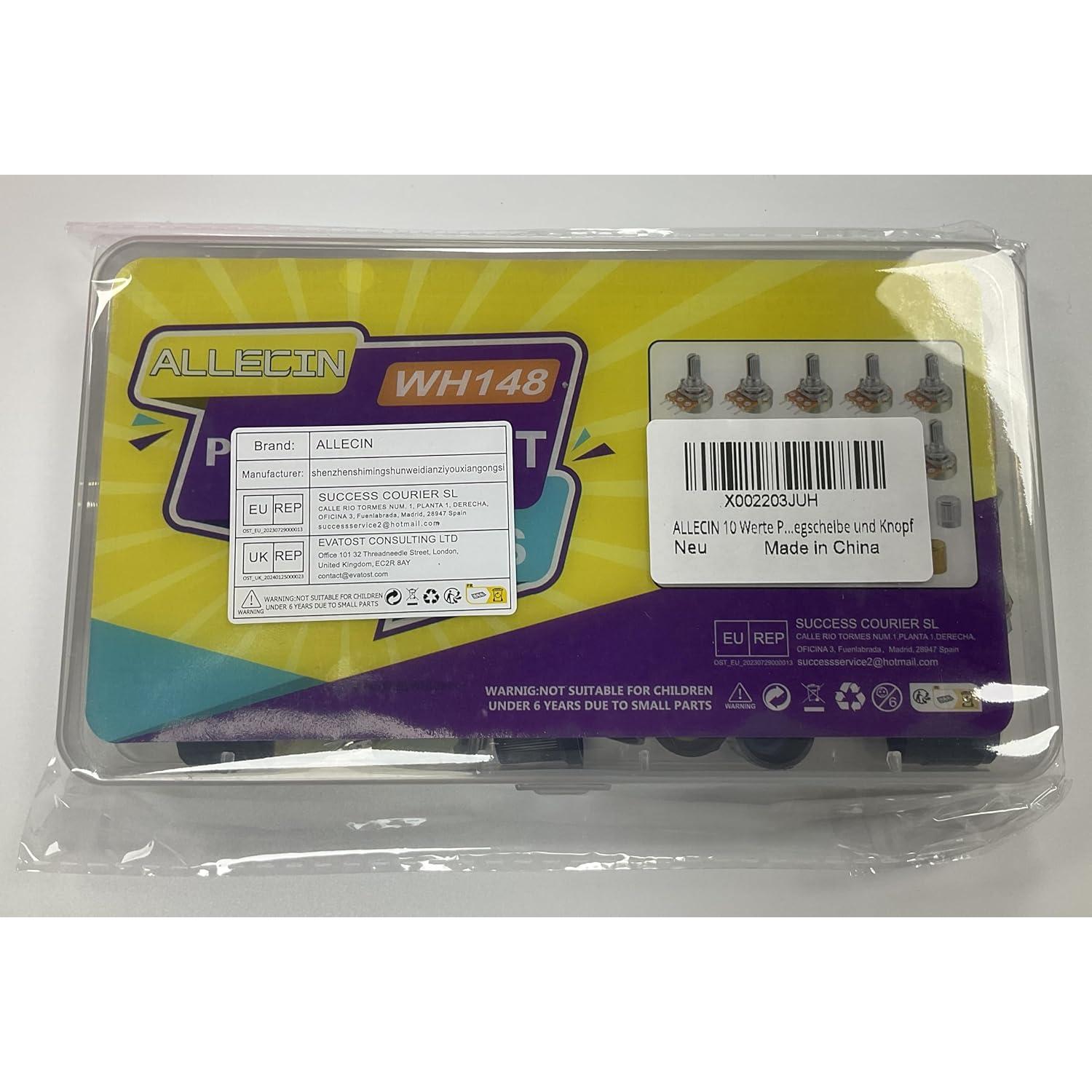 Kit de Potenciometro Lineal ALLECIN WH148 1K a 1M Ohm 15mm
