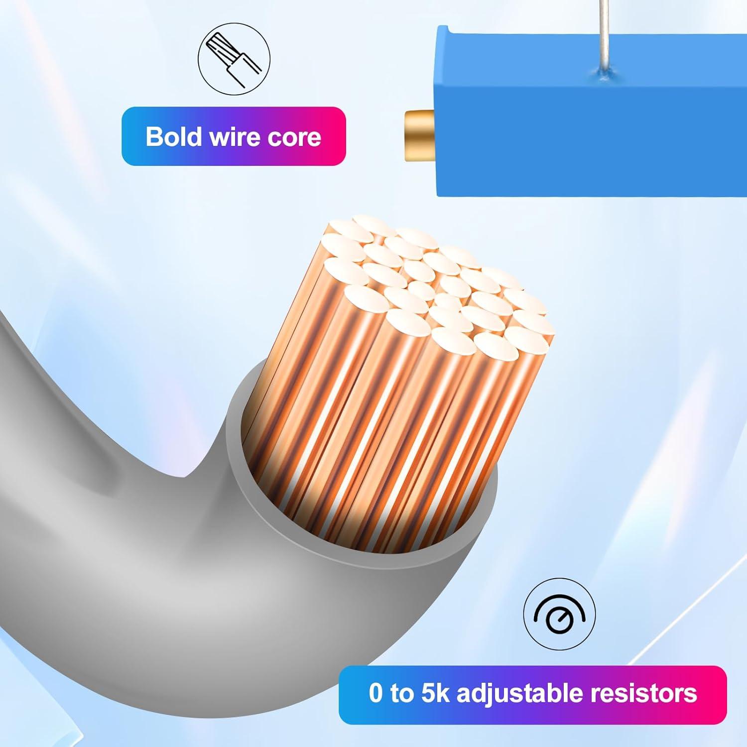 Kit de Resistores Variables EJVFN 5K - 6 Piezas Ajustables