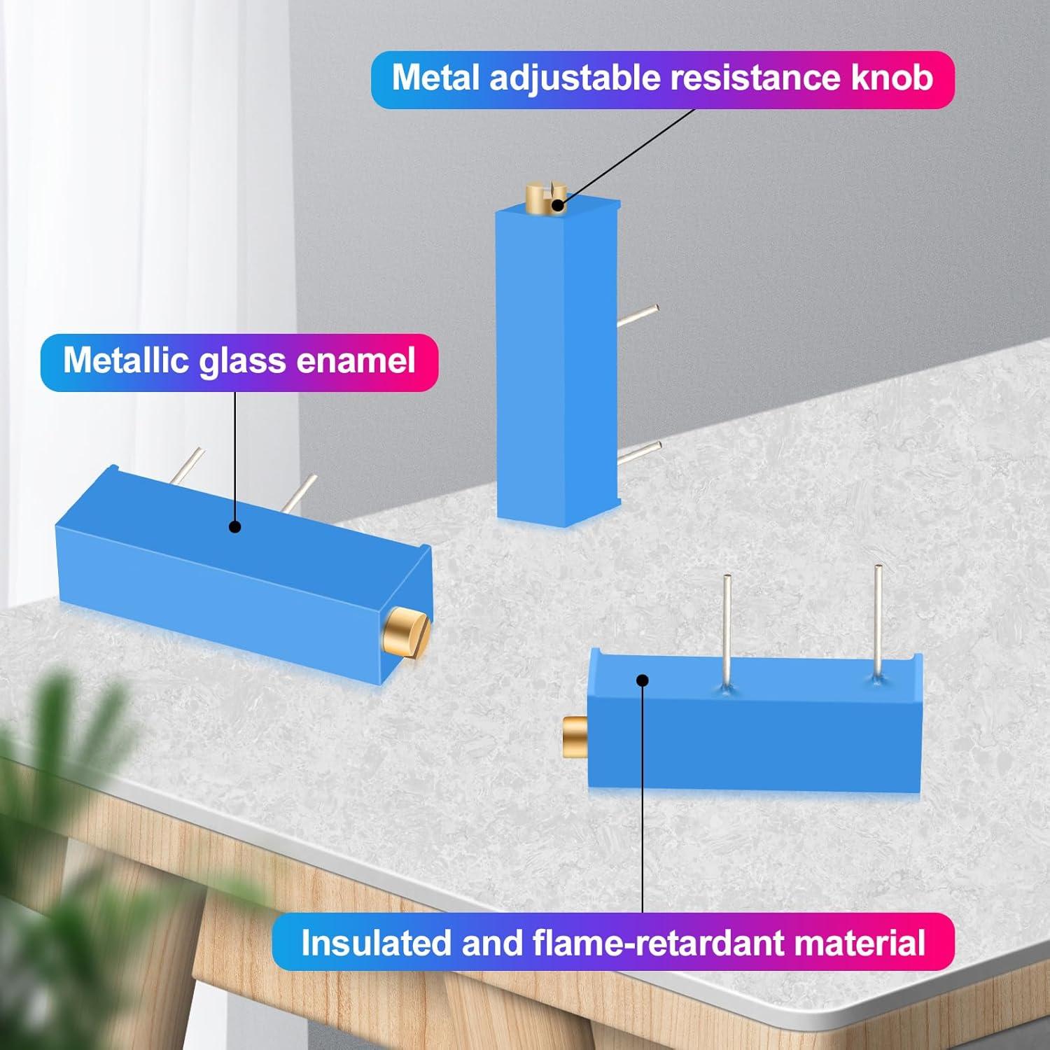 Kit de Resistores Variables EJVFN 5K - 6 Piezas Ajustables