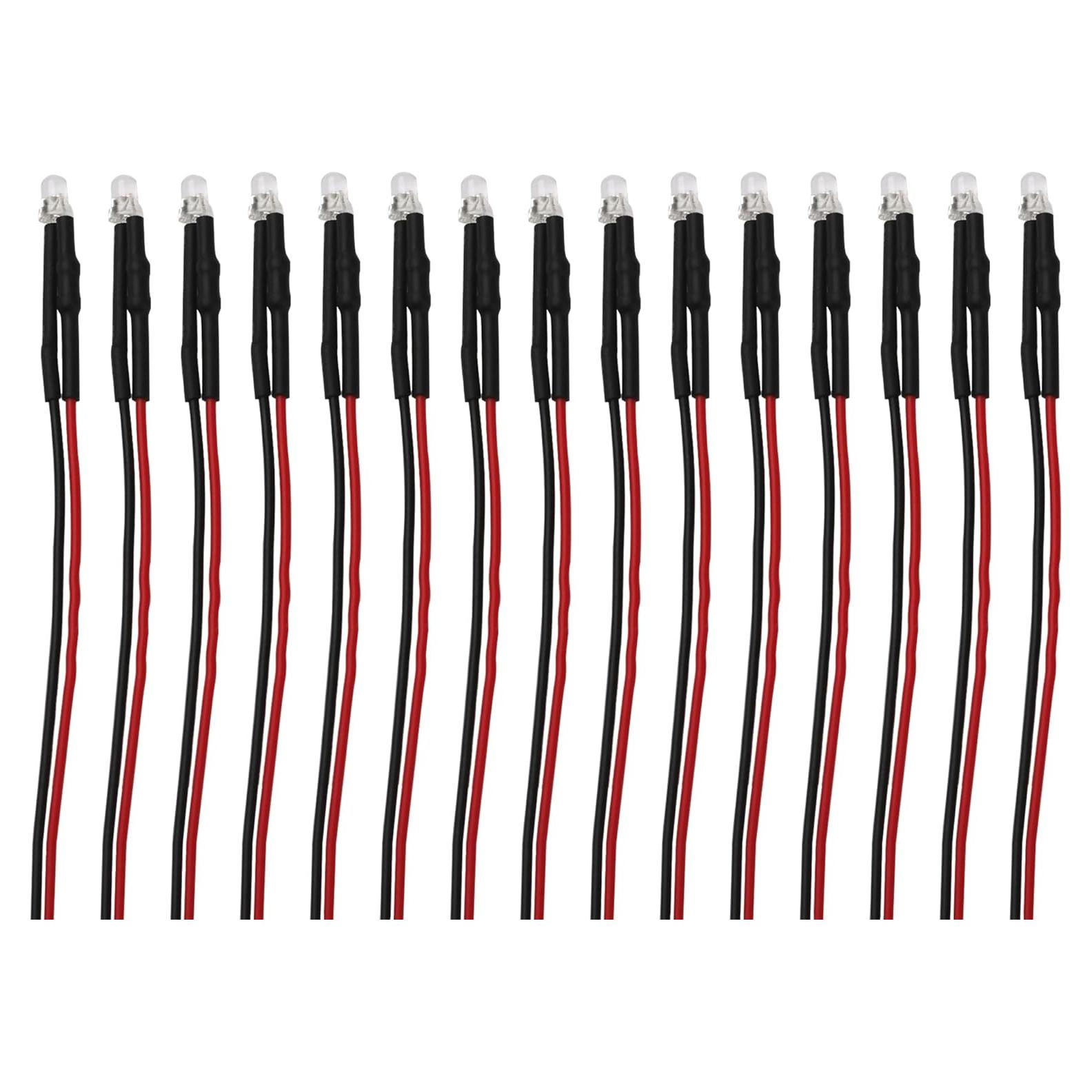 15 Diodos LED Pre-cableados HIRCQOO 12V para RC Crawler 1/10