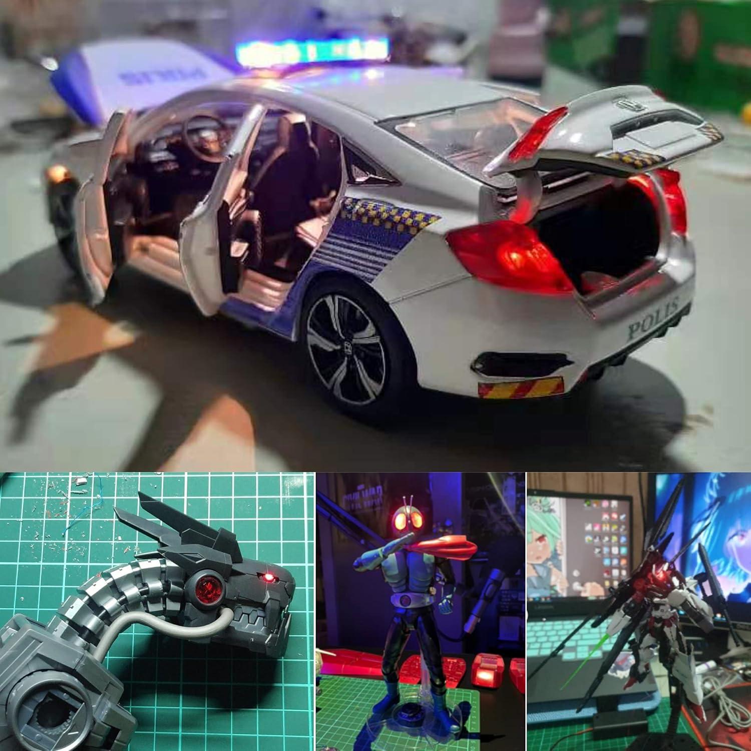 25 LEDs SMD 0805 Pre-cableados ZZHOB Luz Blanca Continua