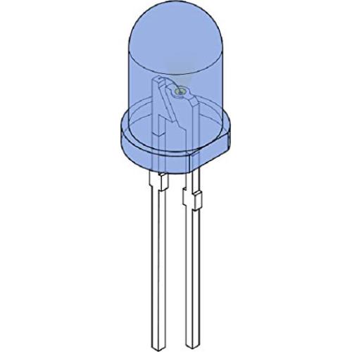 LED Difuso 5mm Azul Juried Engineering - Paquete de 25
