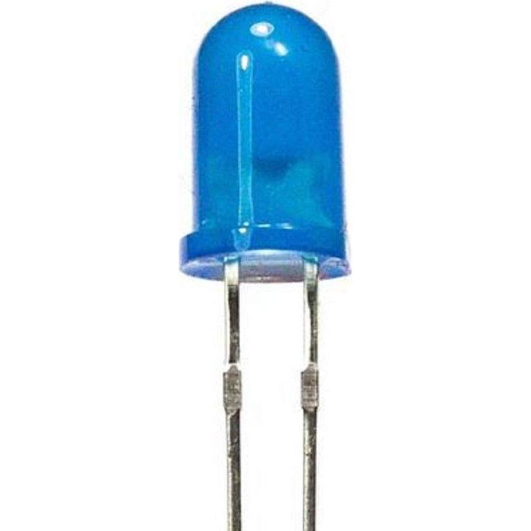 LED Difuso 5mm Azul Juried Engineering - Paquete de 25