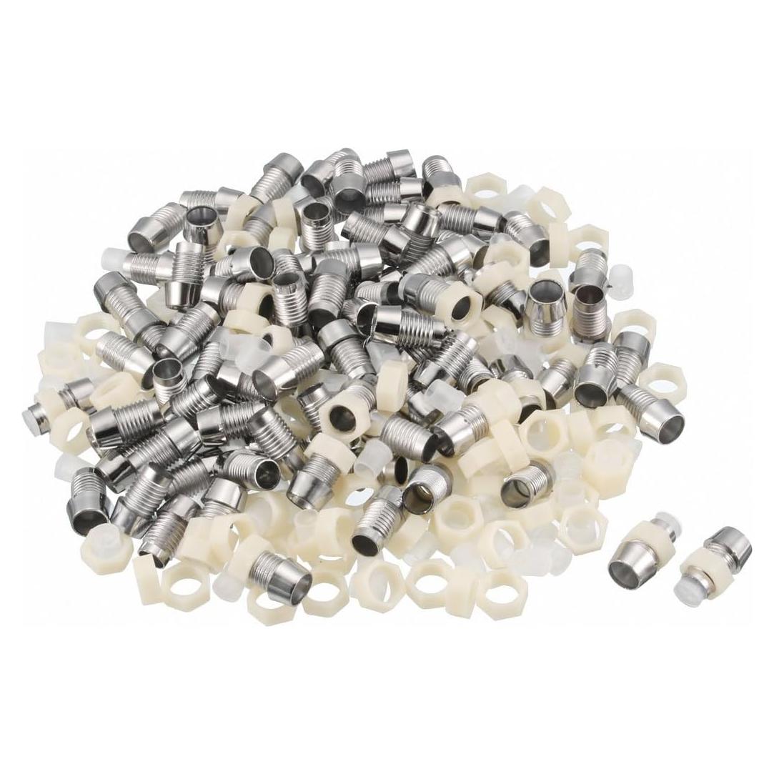 Portalámparas LED 5mm uxcell 100pcs Cromado Montaje en Panel