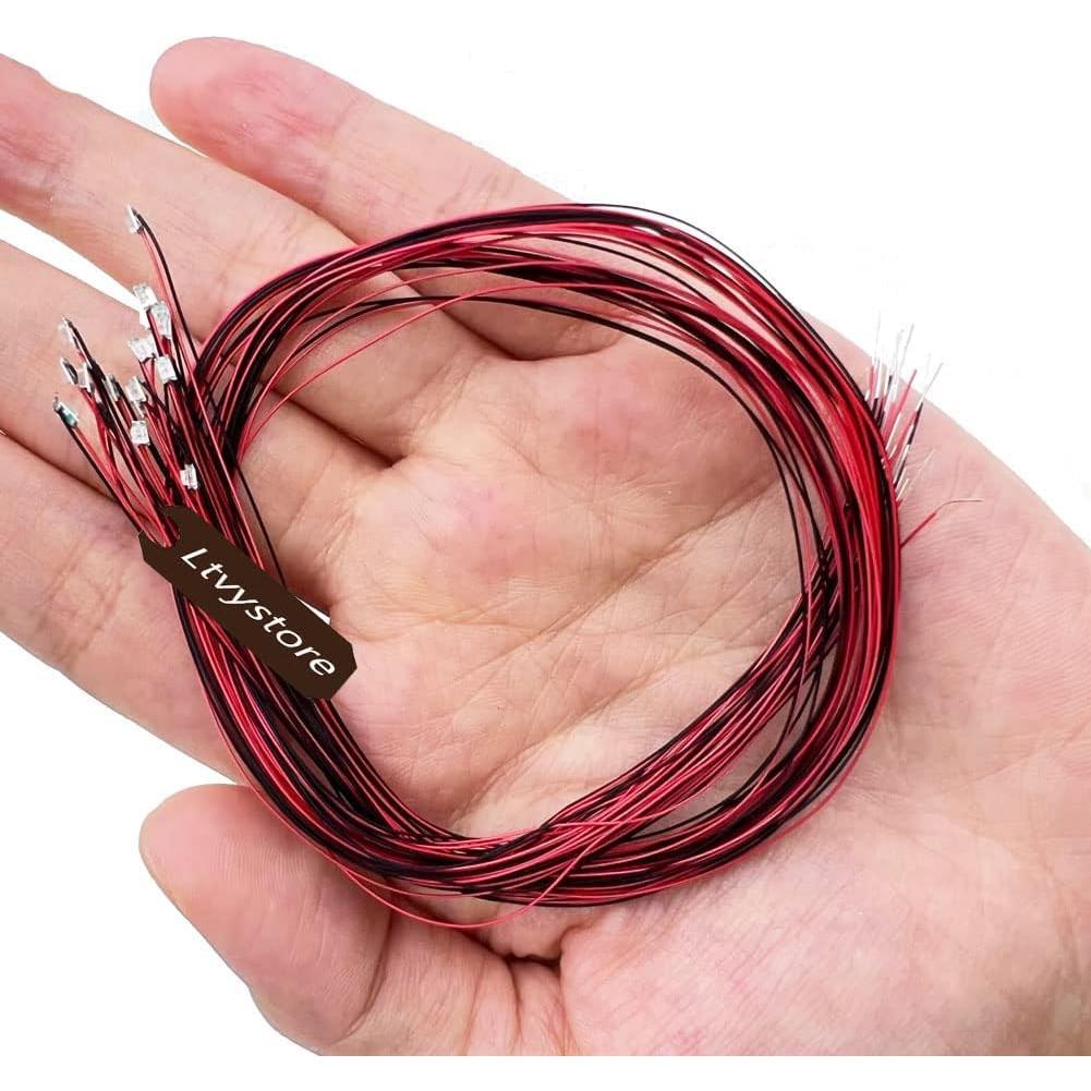 28 Piezas LED SMD 0805 Pre Cableados 12V Ltvystore con Soporte