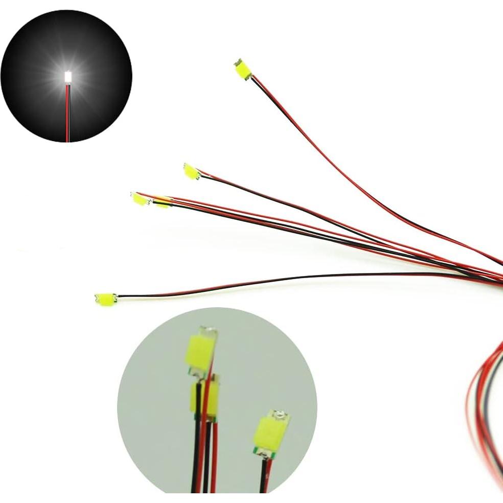 28 Piezas LED SMD 0805 Pre Cableados 12V Ltvystore con Soporte