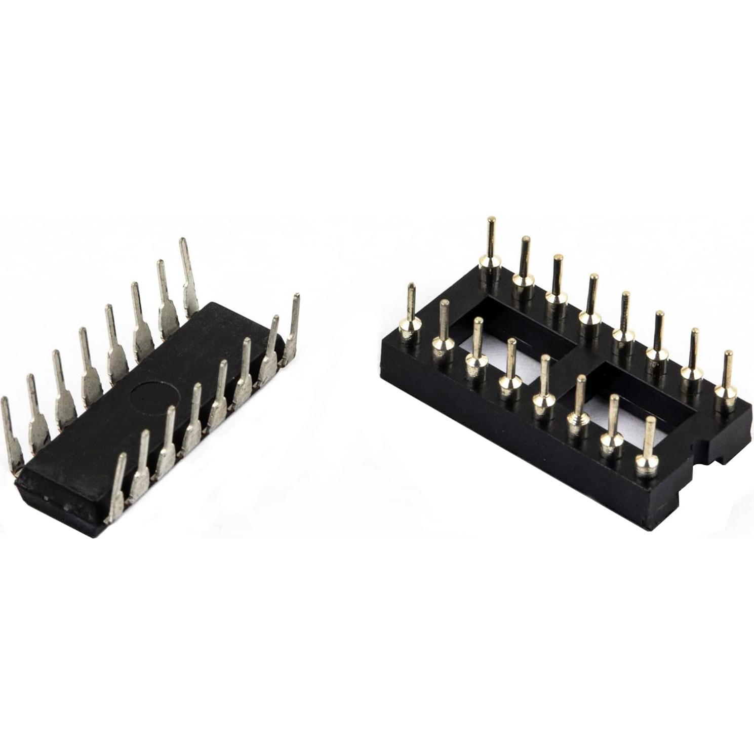 Circuito Integrado de Eco PT2399 - 10 Piezas con Zócalo DIP-16