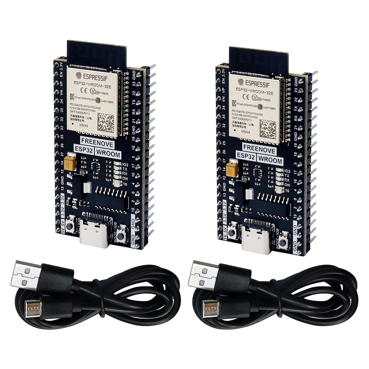 FREENOVE ESP32-WROOM Placa Doble Núcleo 240 MHz 2 Paquete