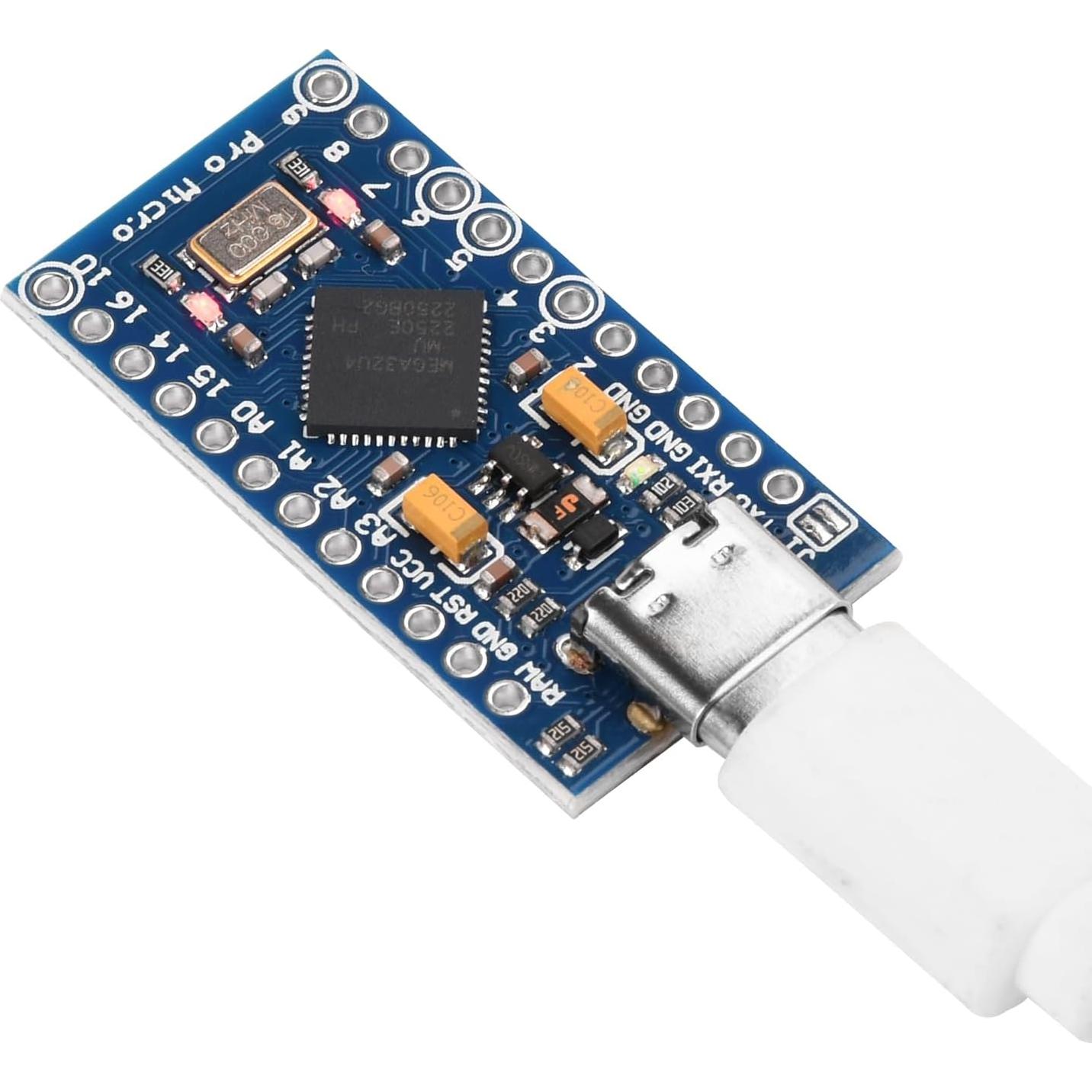 Placa de Desarrollo FORIOT Pro Micro Atmega32U4 Tipo-C 5V