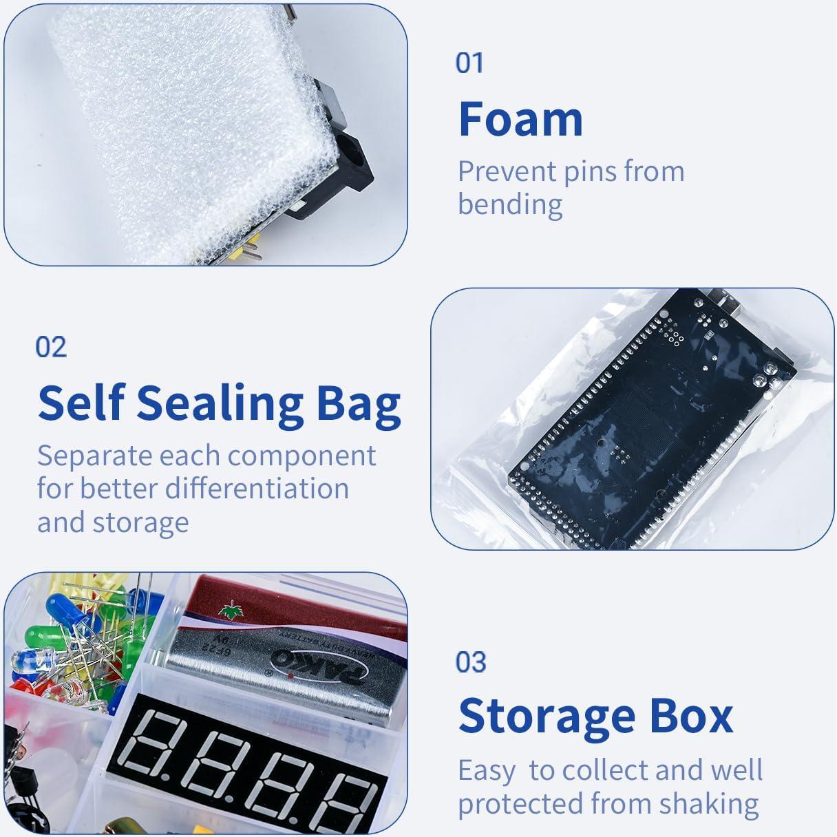 Kit de Inicio MEGA 2560 Cirutrontek con Tutorial y Proyectos