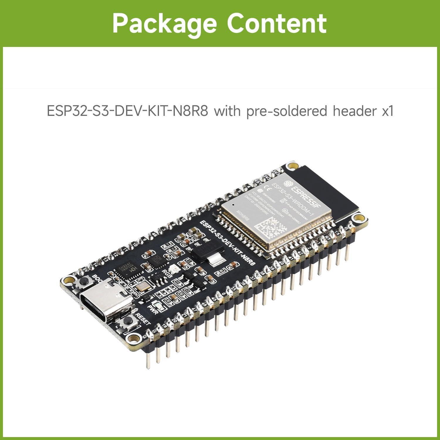 Placa de Desarrollo Waveshare ESP32-S3 2.4GHz Wi-Fi USB-C