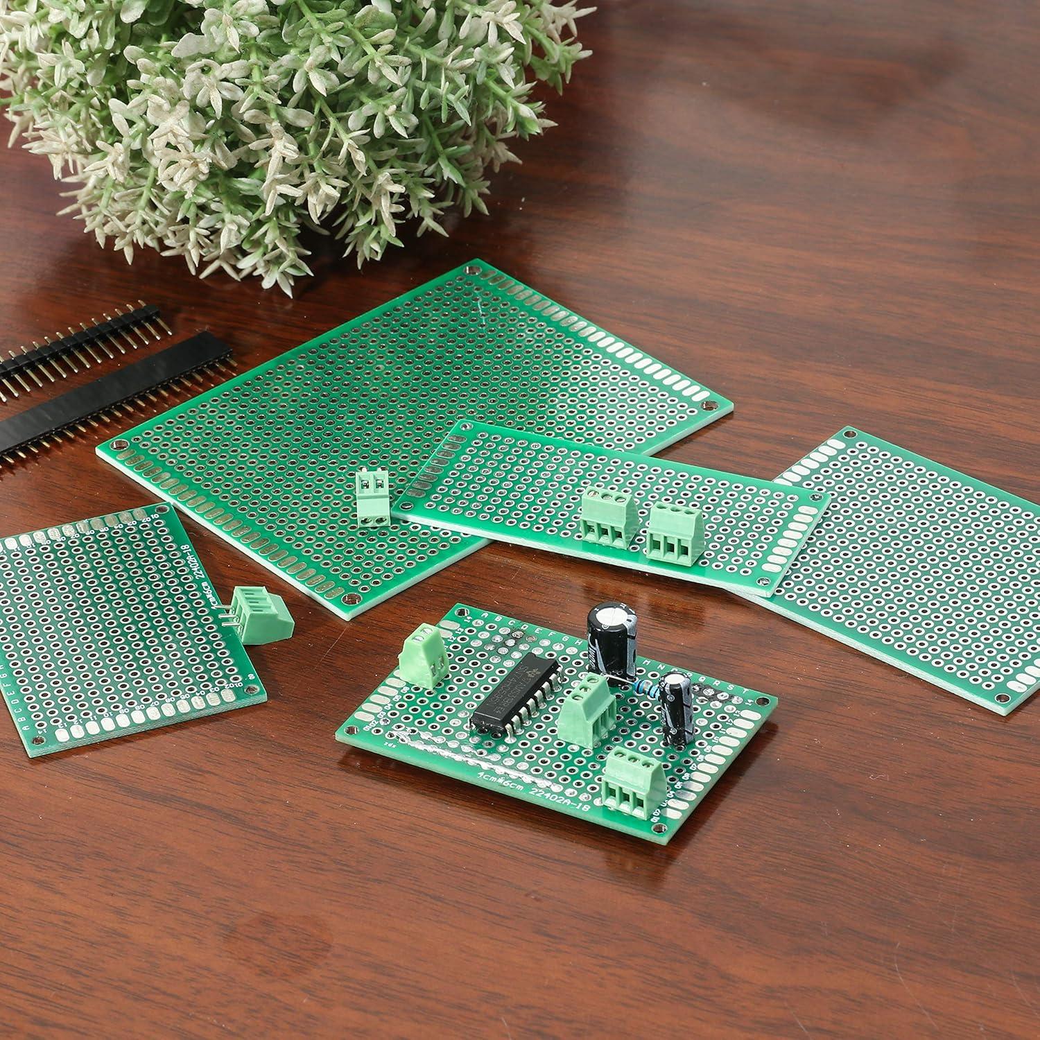 Kit de Tableros de Circuito PCB Deyue 40 Piezas 5 Tamaños