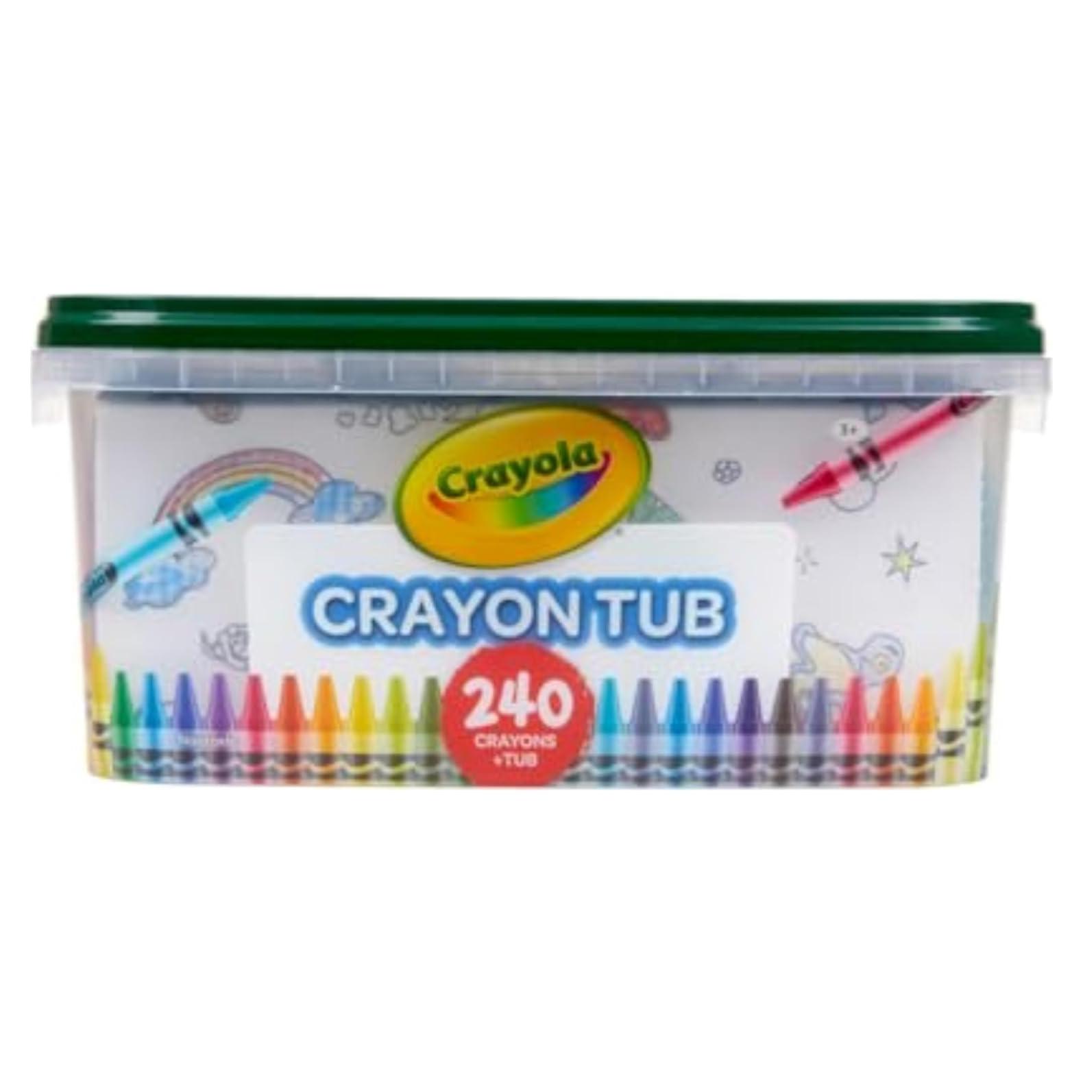 Tubo de Crayones Crayola 240ct 120 Colores para Niños