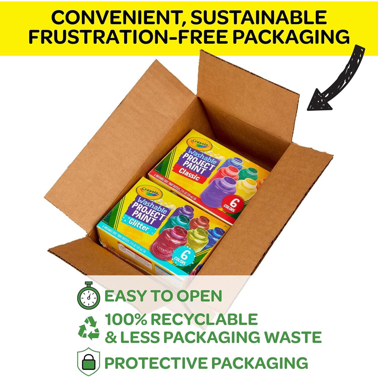 Juego de Pintura Lavable Crayola 12 Colores para Niños