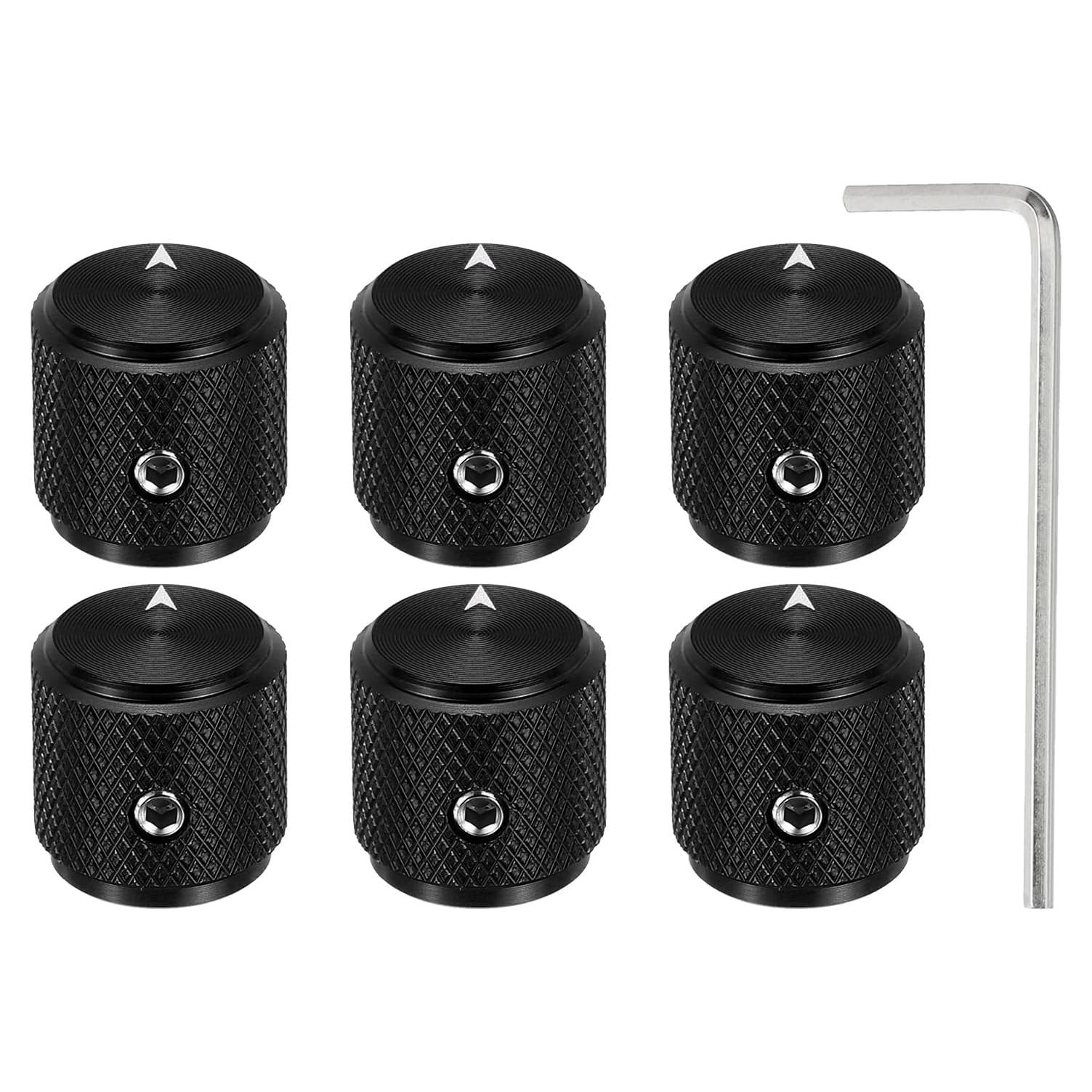 Perillas de Potenciómetro Aluminio MECCANIXITY 6 Pcs 6mm