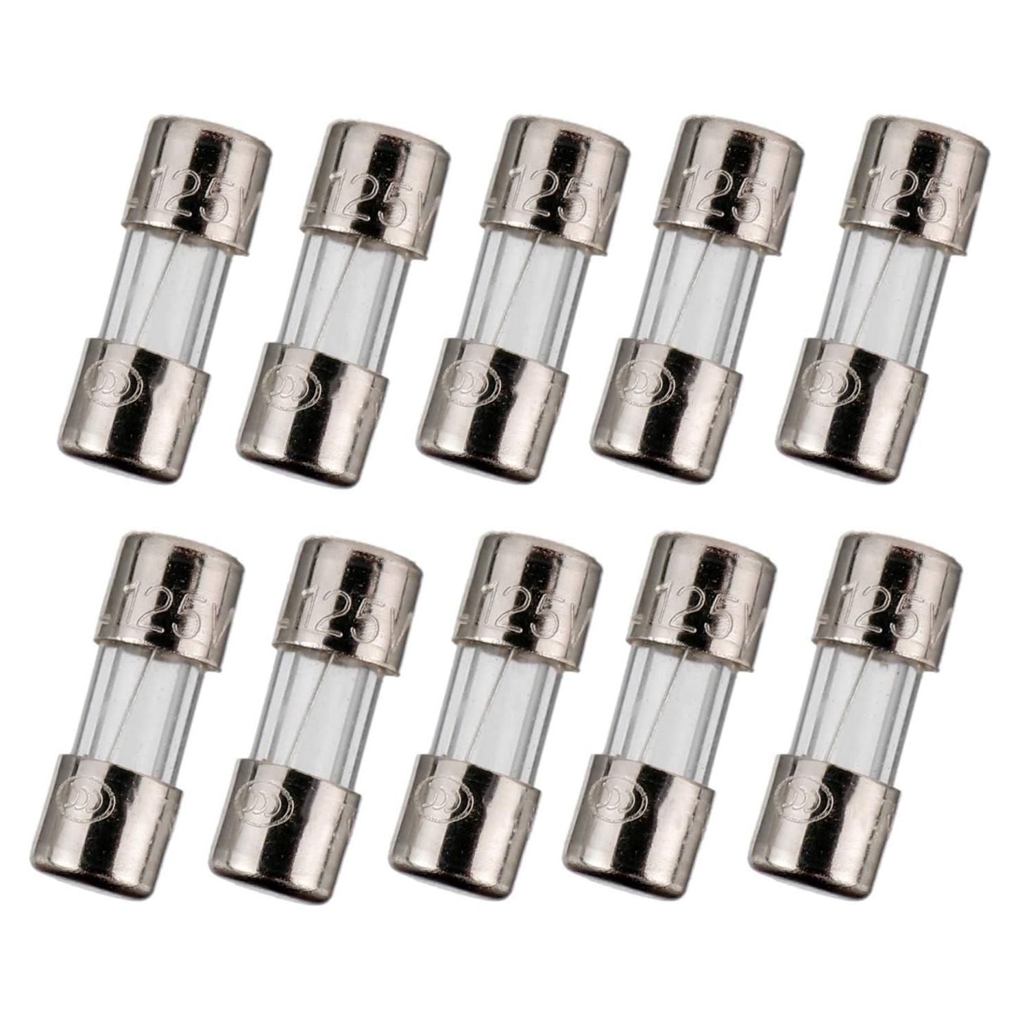 Fusibles de Vidrio BOJACK 2.5A 125V 3.6x10mm Paquete de 10