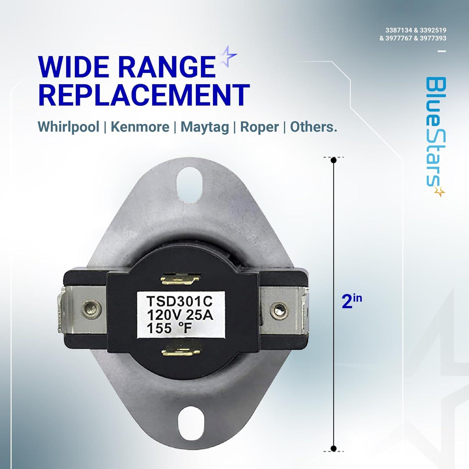 Kit de Termostato y Fusible de Secadora BlueStars 3387134