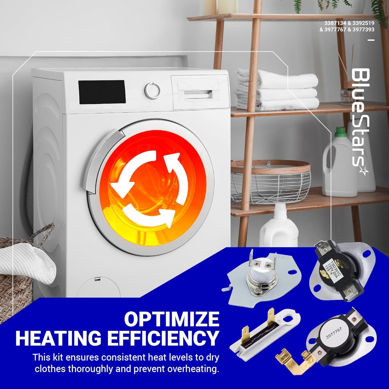 Kit de Termostato y Fusible de Secadora BlueStars 3387134