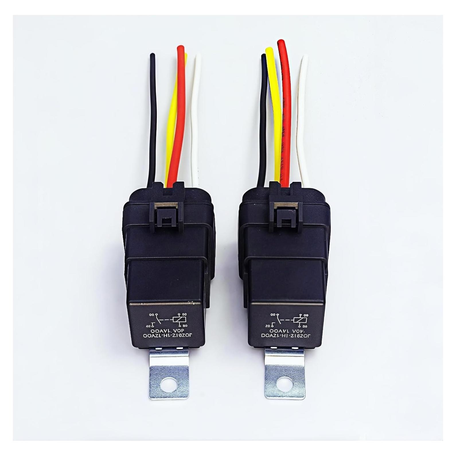 Relé Automotriz Resistente al Agua 40A 12V DC Losato - Paquete de 2
