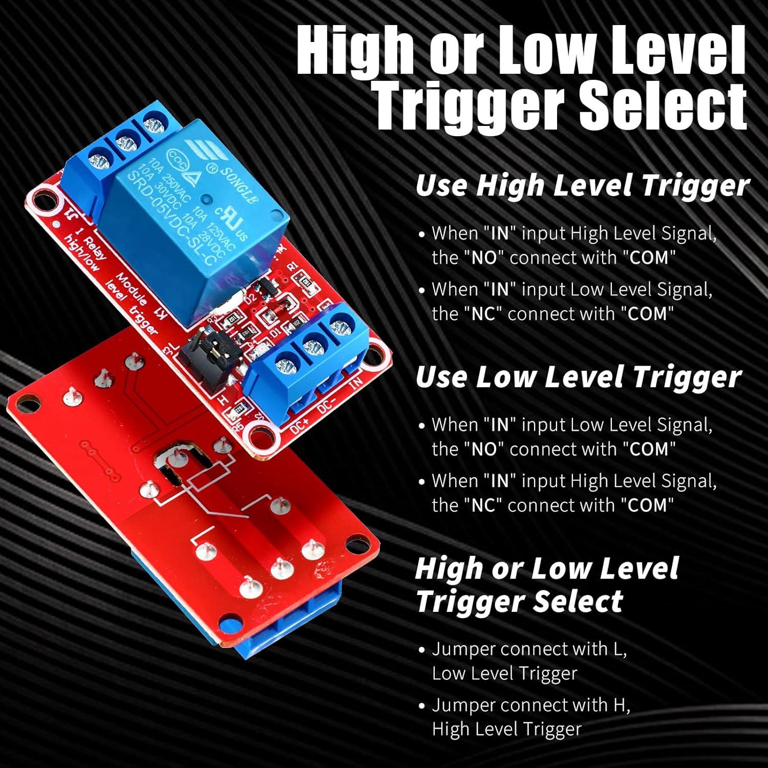 Módulo de Relé 5V Kigeli 24 Pcs Interruptor Un Canal
