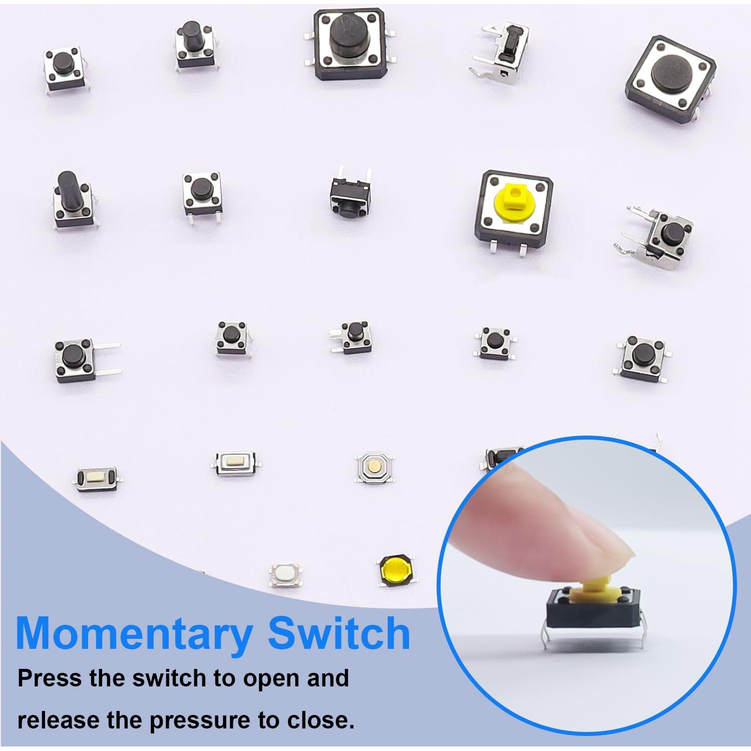 Kit de 260 Micro Interruptores Táctiles TWTADE - 26 Valores