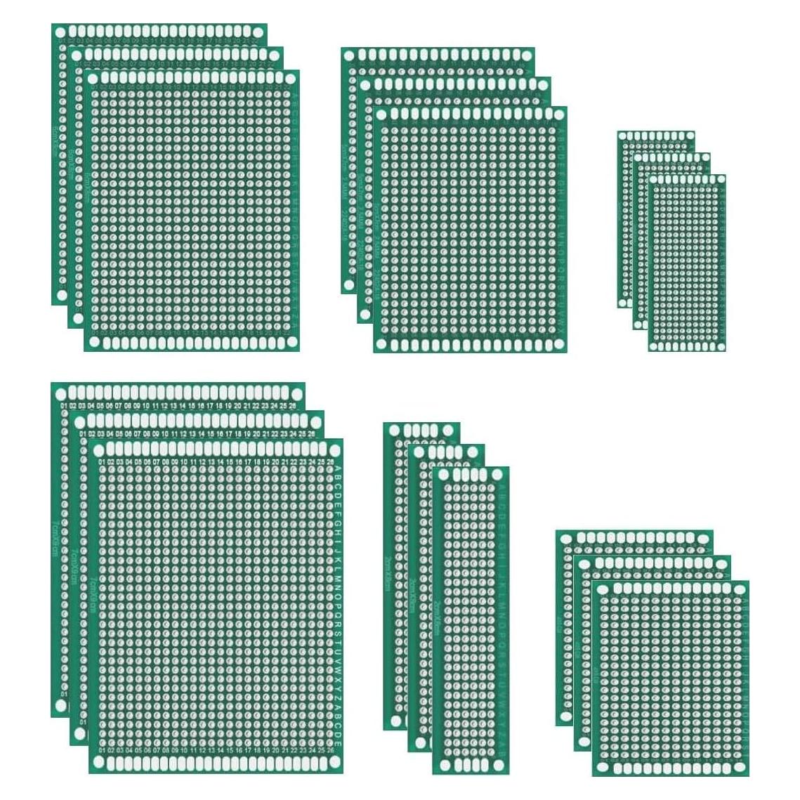 Kit de Placas PCB Doble Cara Onwon 18 Piezas 2-9 cm