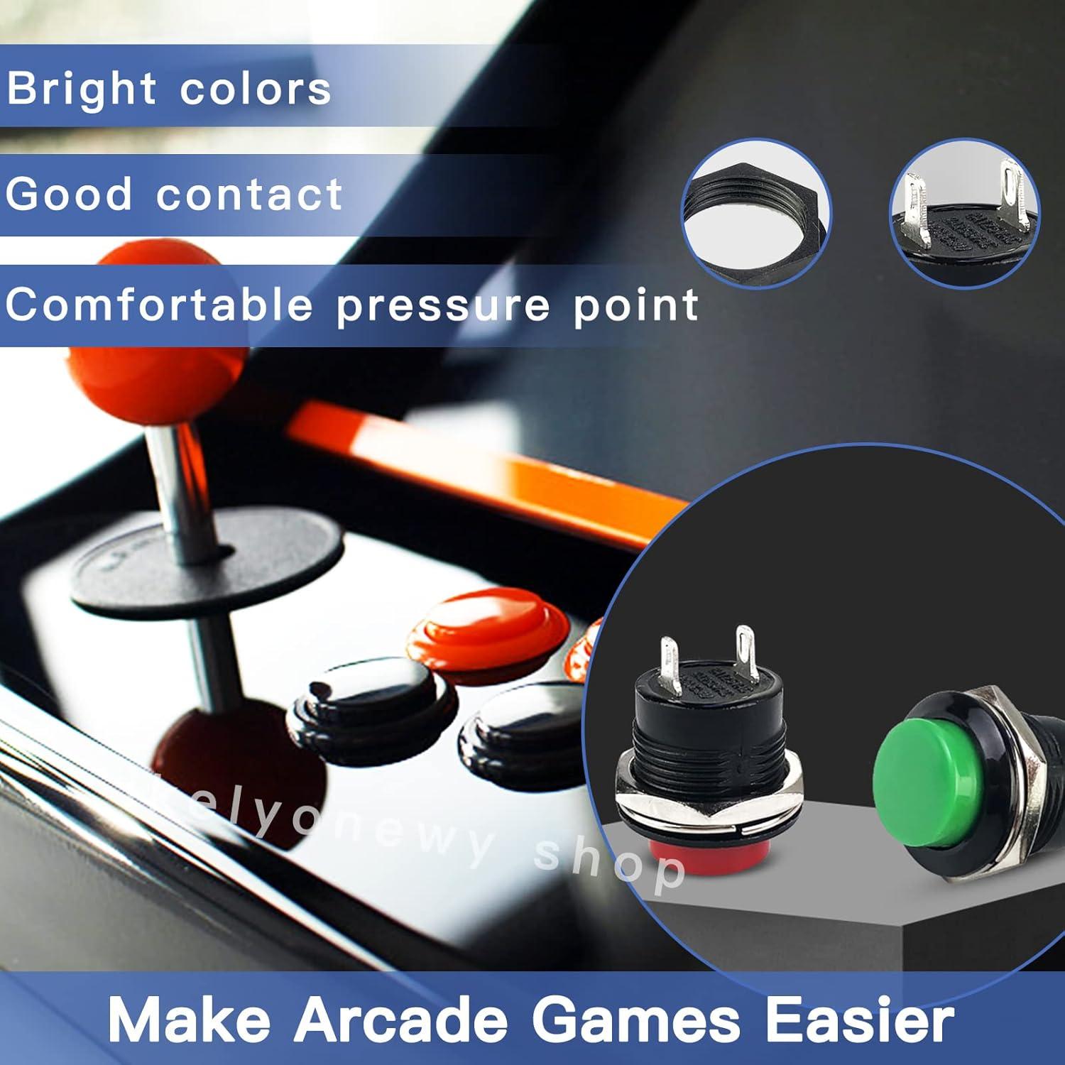 Interruptor Momentáneo 24 Pcs 16mm lkelyonewy 3A 250V Colores