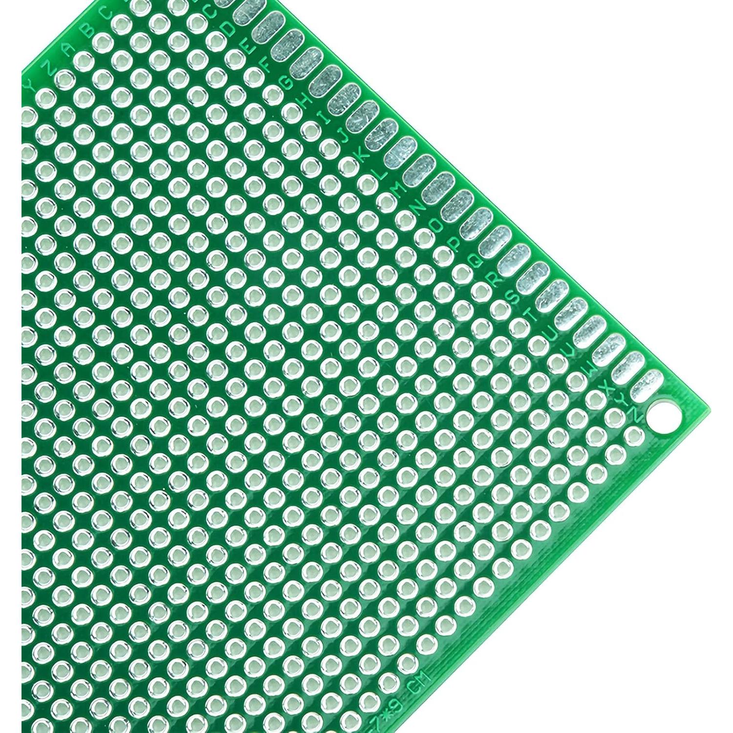 Placa PCB Doble Cara DETHUA 7x9cm Fibra de Vidrio - 4 Piezas